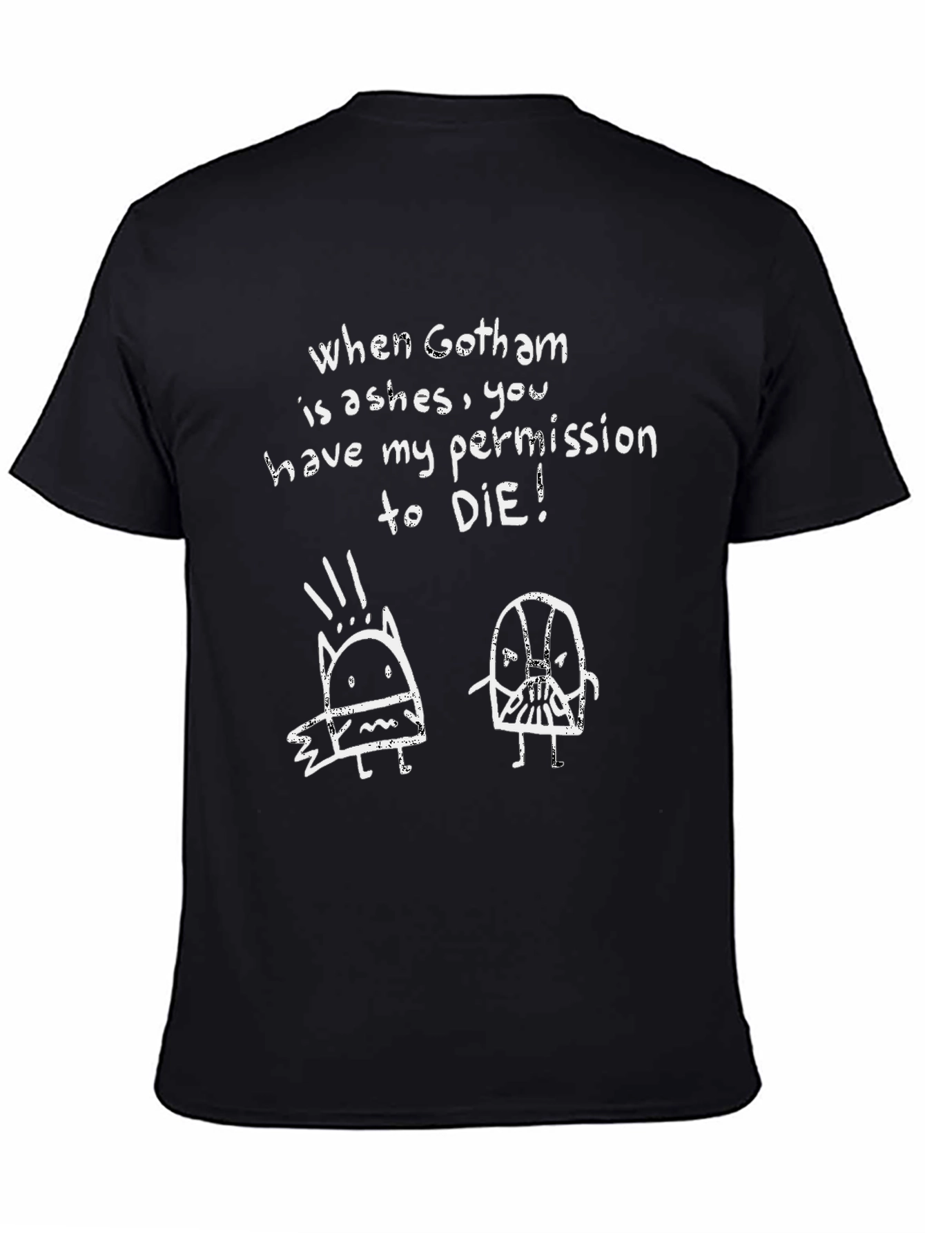 Gotham Ashes Graphic T-Shirt - Dark Knight Tee
