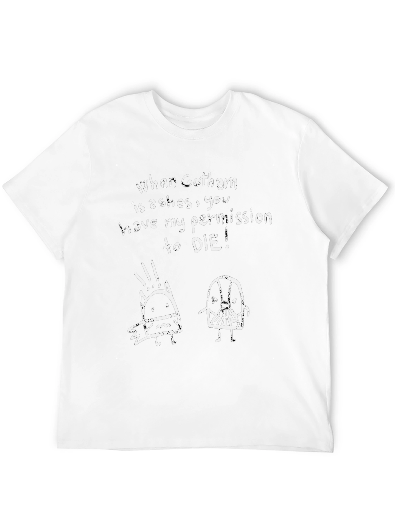 Gotham Ashes Graphic T-Shirt - Dark Knight Tee