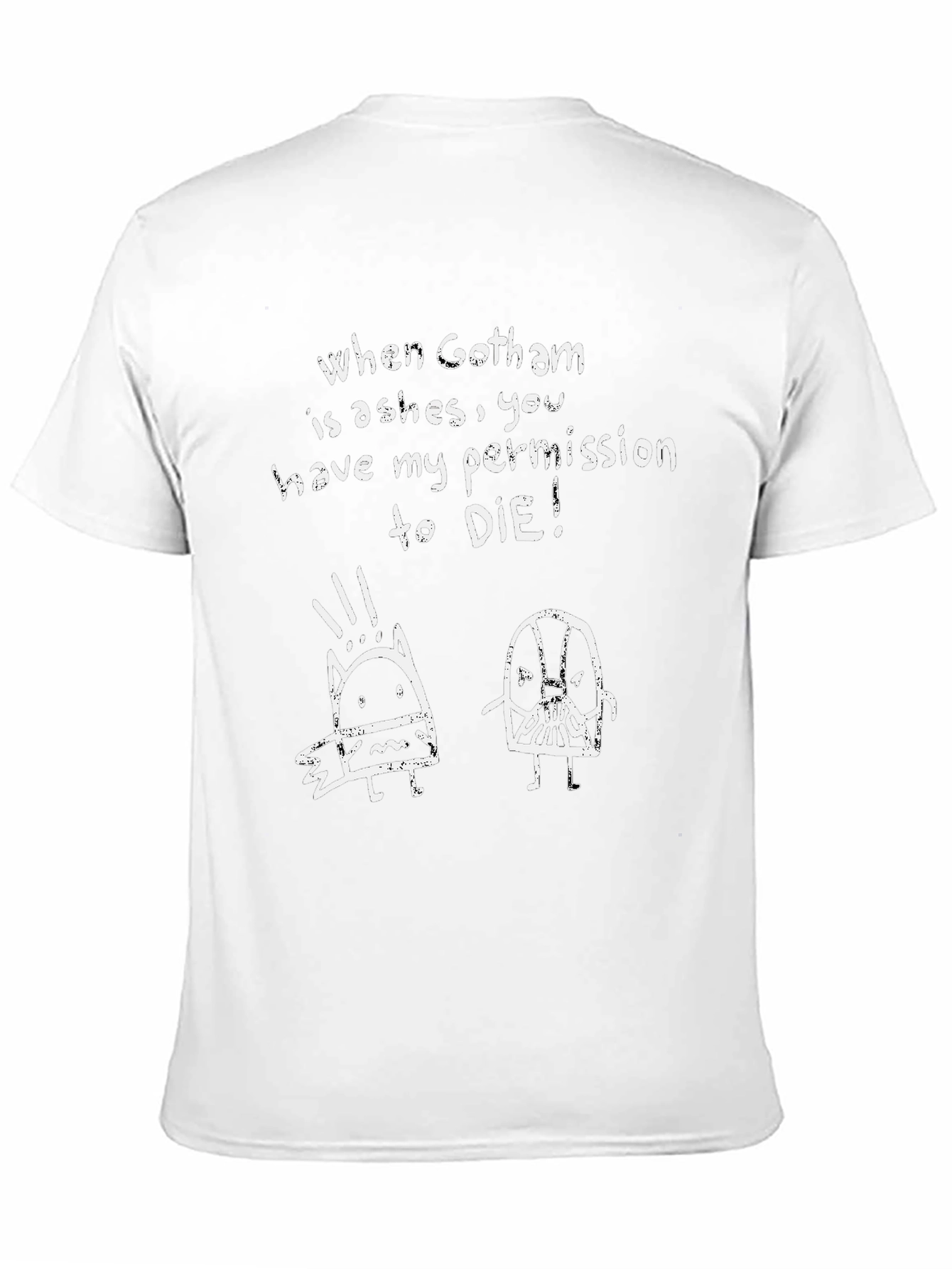 Gotham Ashes Graphic T-Shirt - Dark Knight Tee