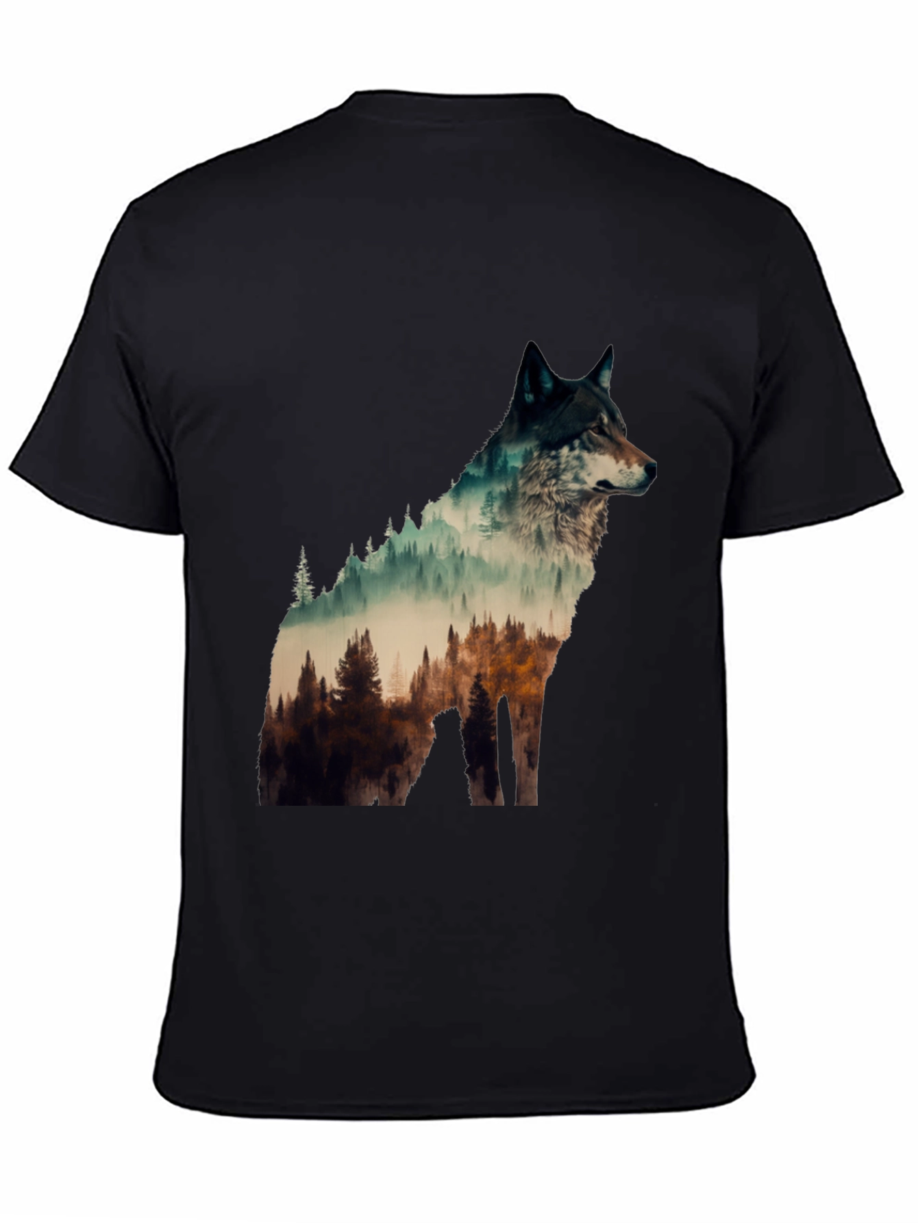 Wolf Forest Graphic Tee - Nature Lovers T-Shirt