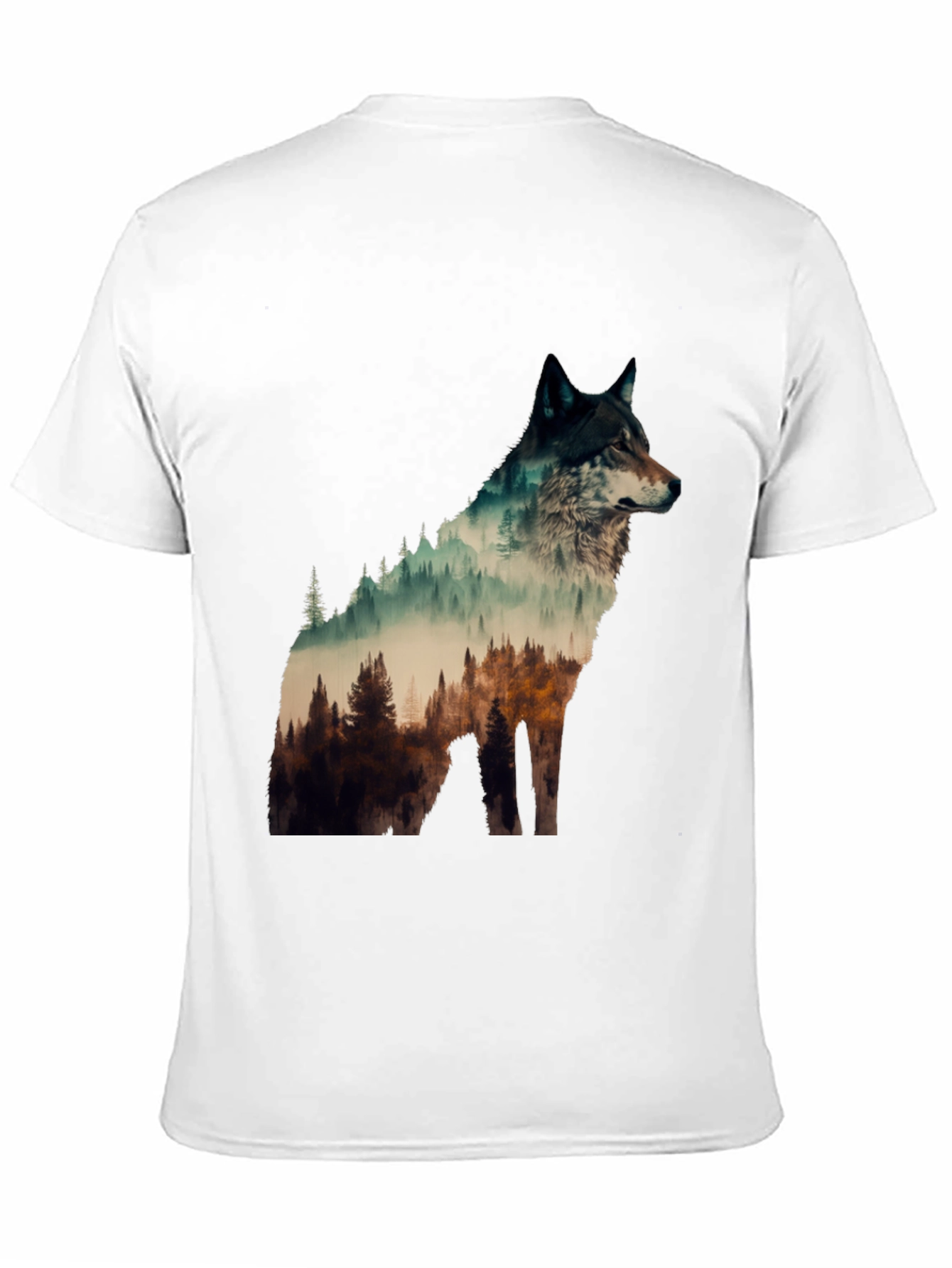 Wolf Forest Graphic Tee - Nature Lovers T-Shirt