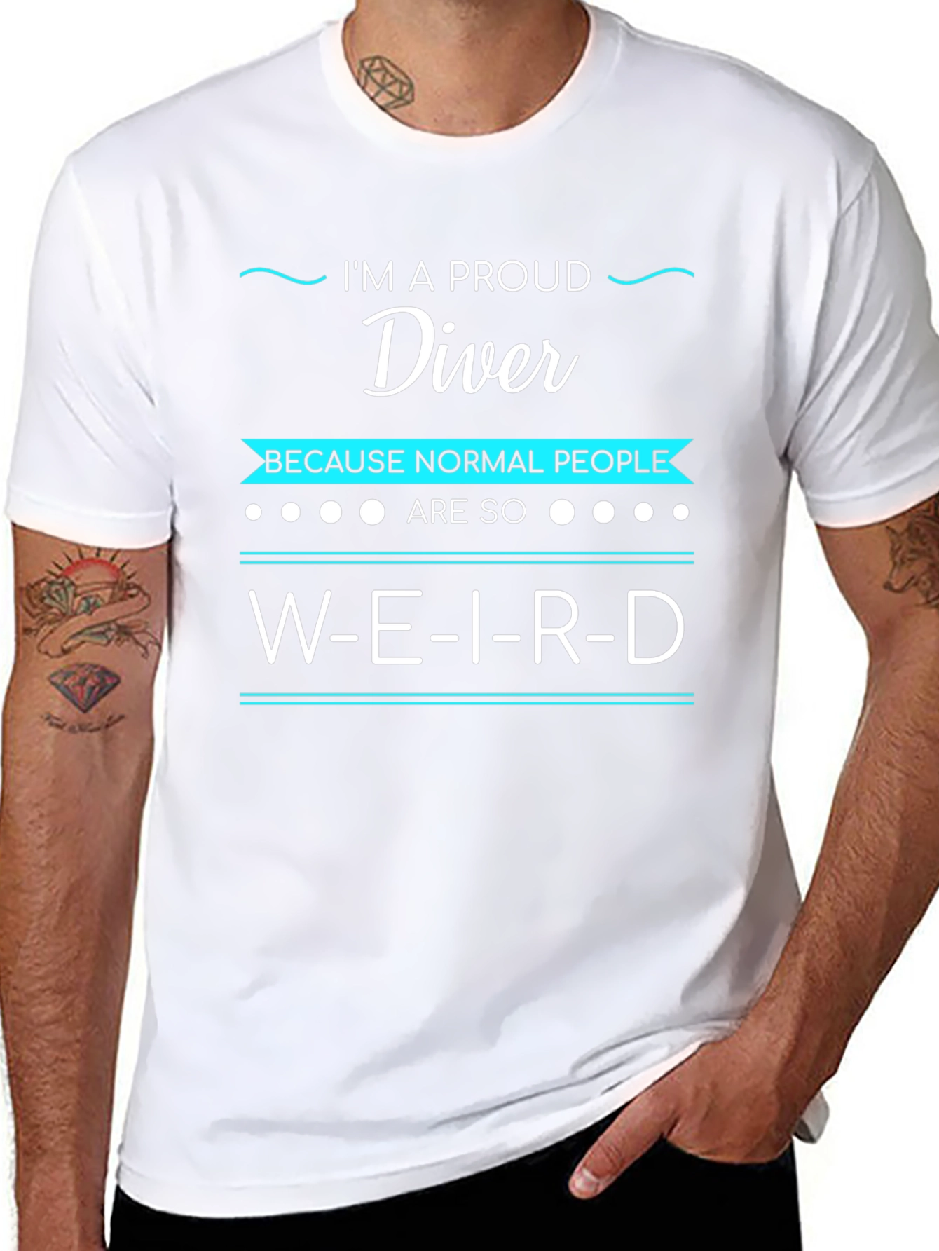 Proud Diver Weird T-Shirt - Funny Diving Apparel