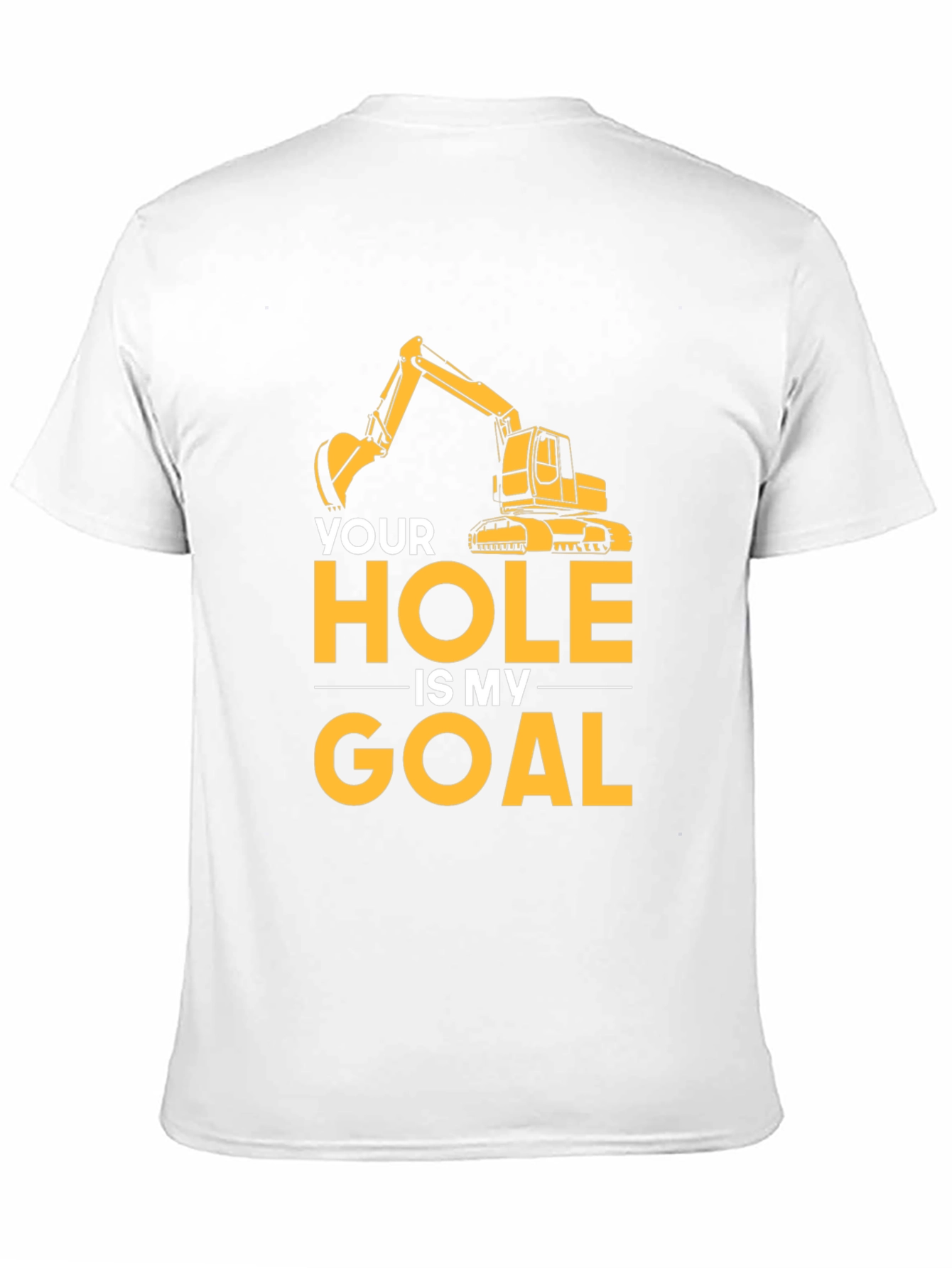 Your Hole Is My Goal Mens Black T-Shirt