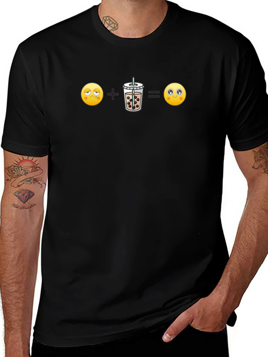 Boba Tea Equation Graphic Tee - Black