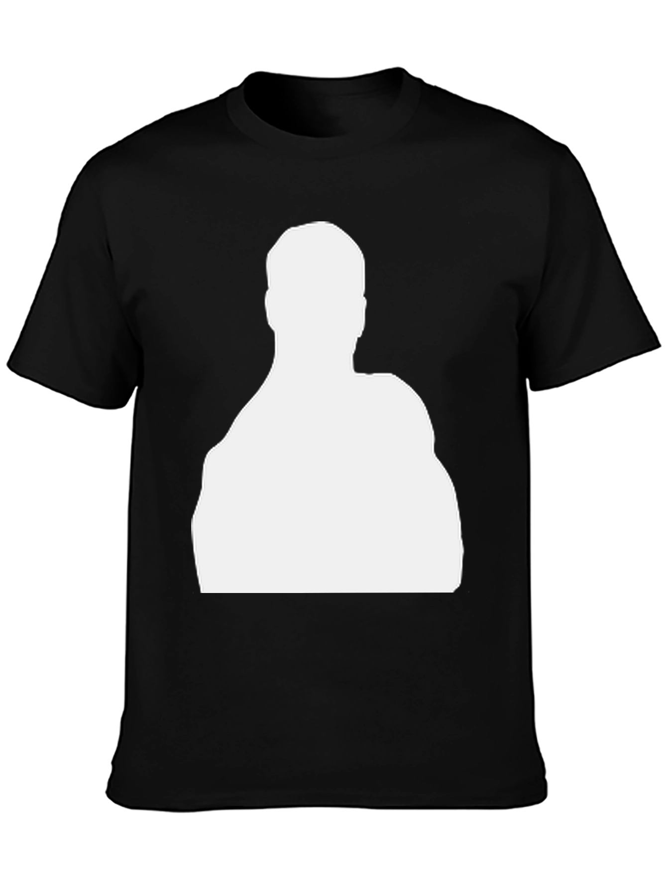 Silhouette Graphic Tee - Black Cotton Casual Wear