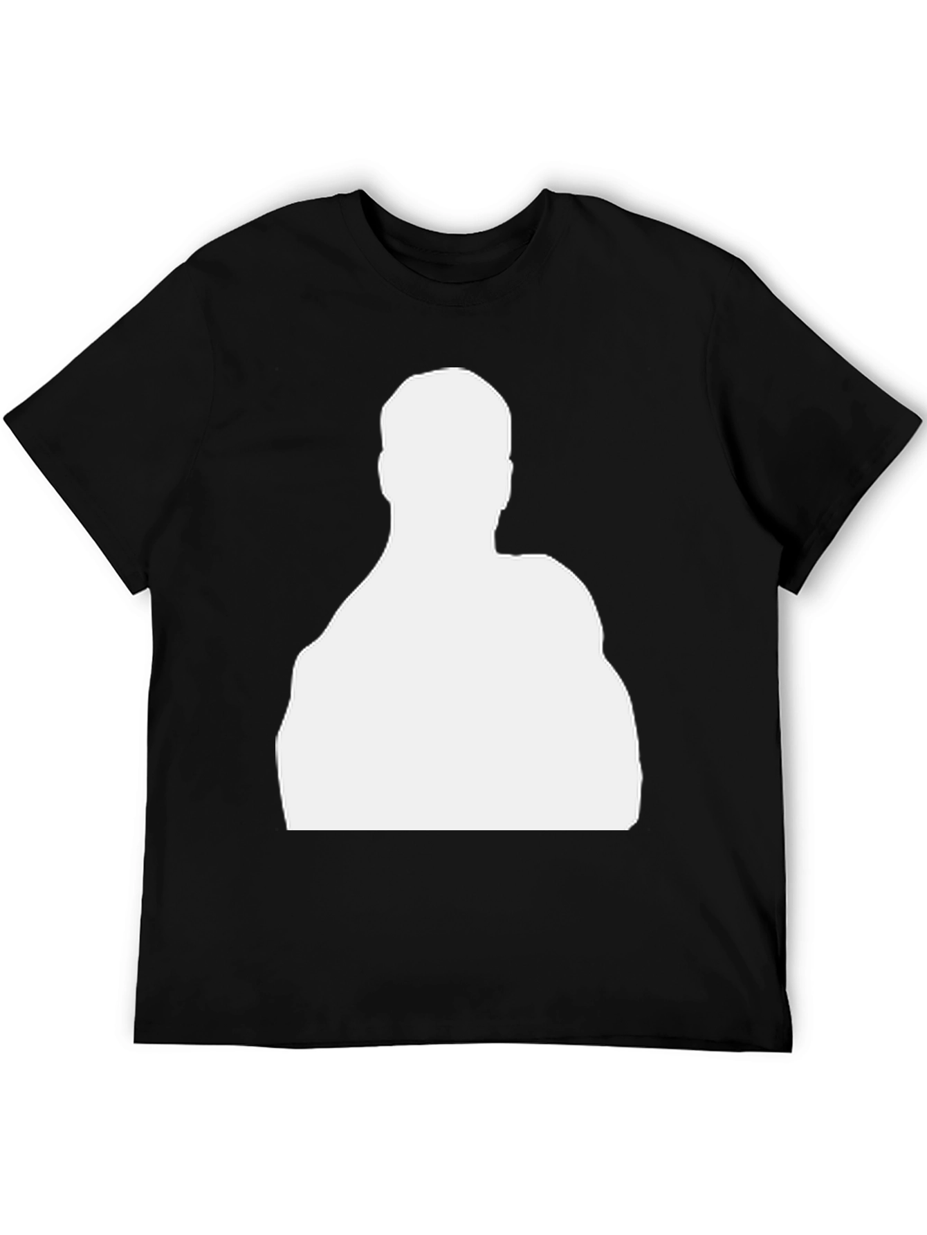 Silhouette Graphic Tee - Black Cotton Casual Wear