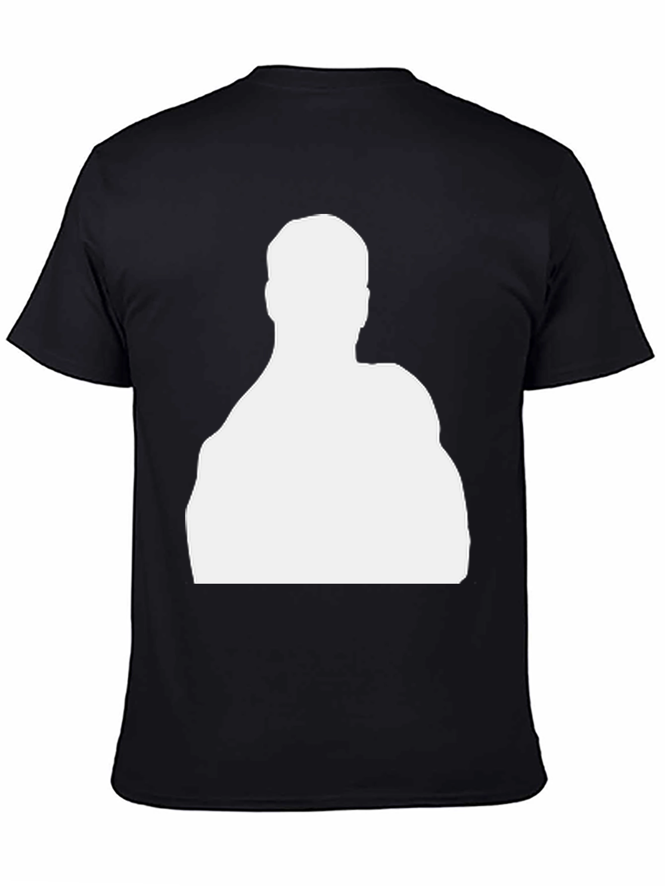 Silhouette Graphic Tee - Black Cotton Casual Wear