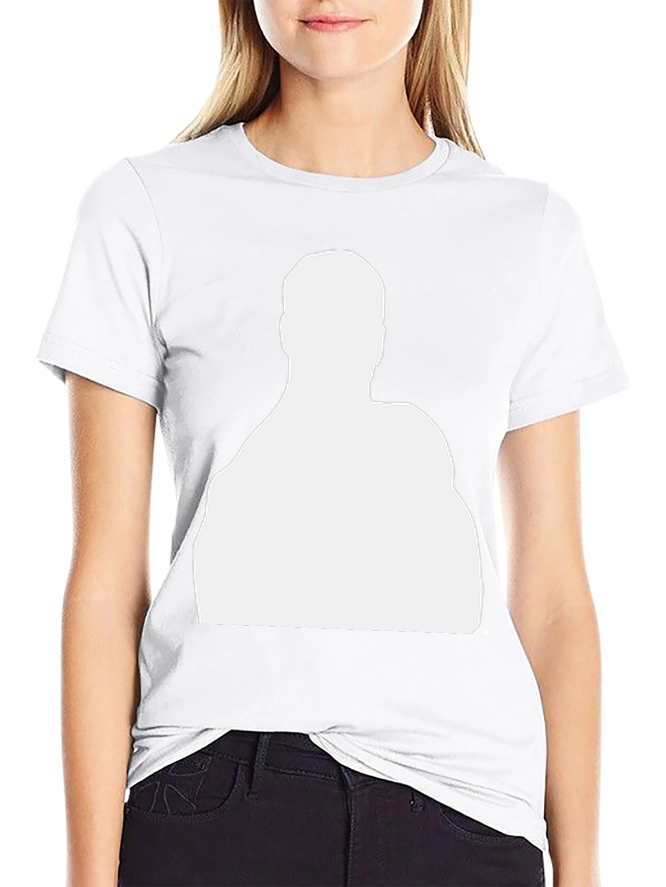 Silhouette Graphic Tee - Black Cotton Casual Wear