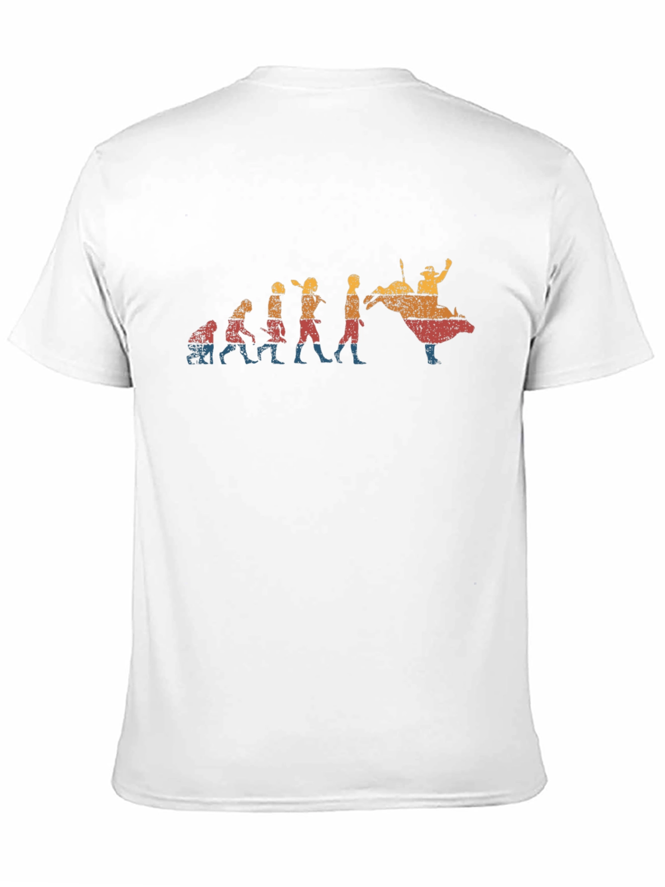 Bull Riding Evolution Black T-Shirt
