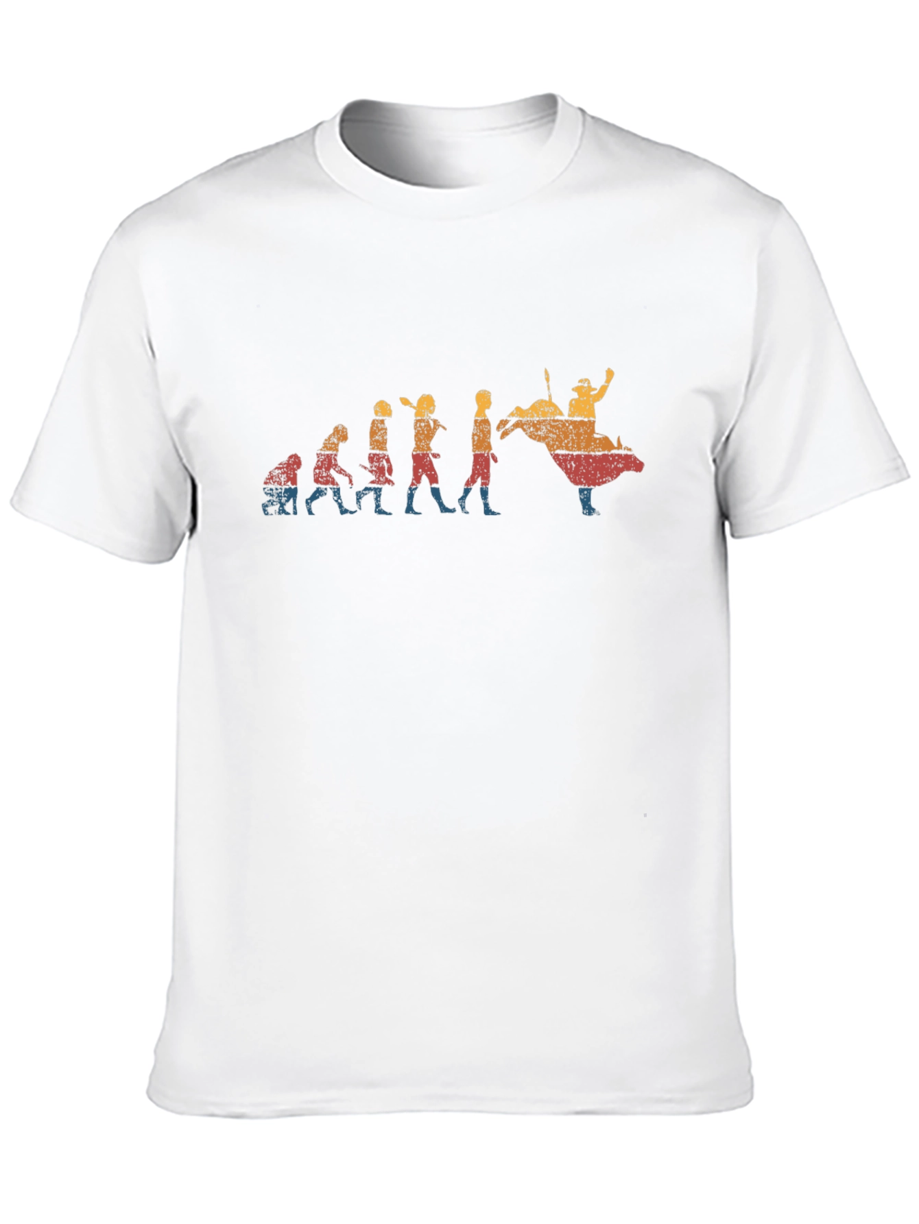 Bull Riding Evolution Black T-Shirt