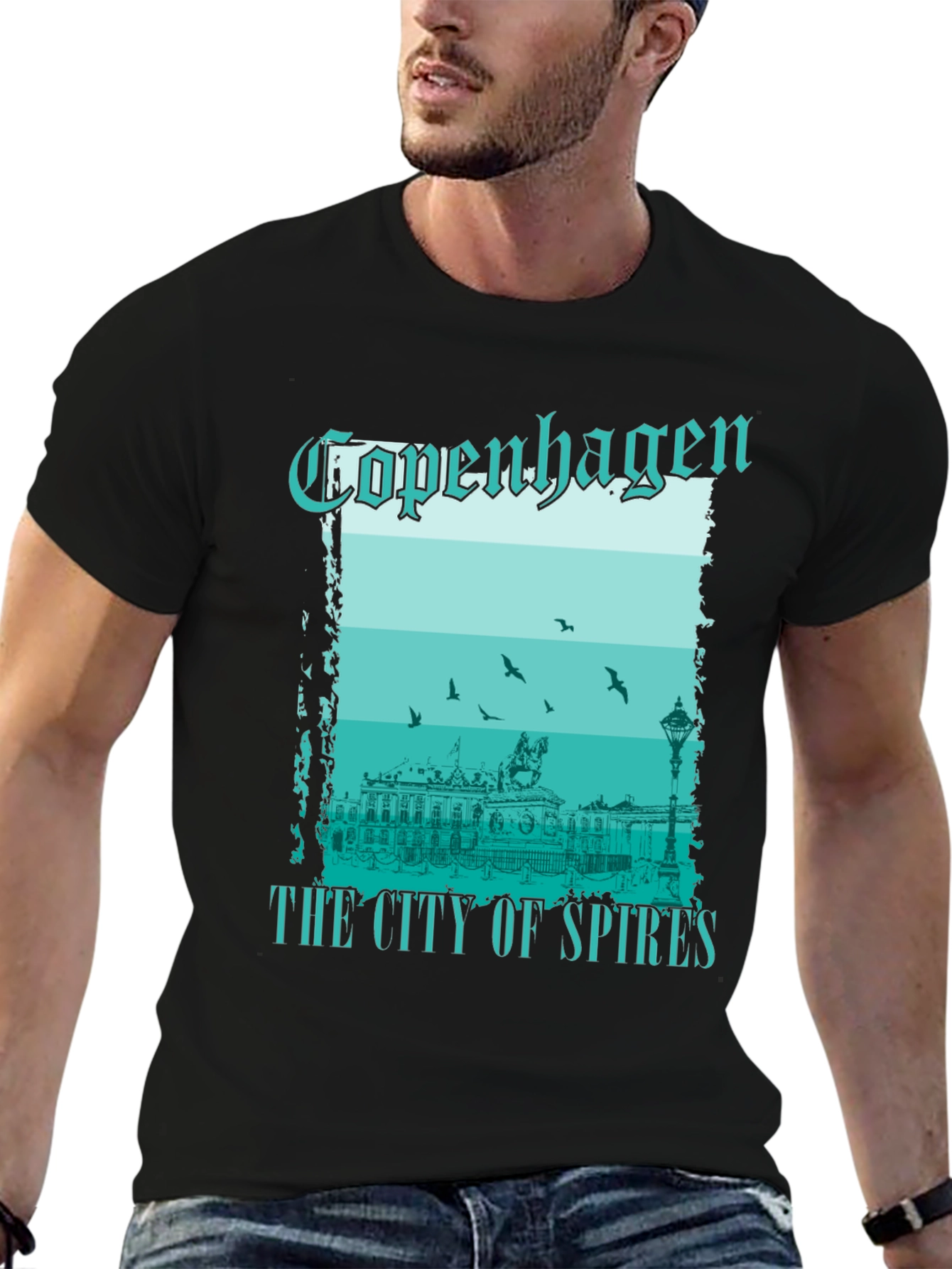 Copenhagen City of Spires Graphic T-Shirt