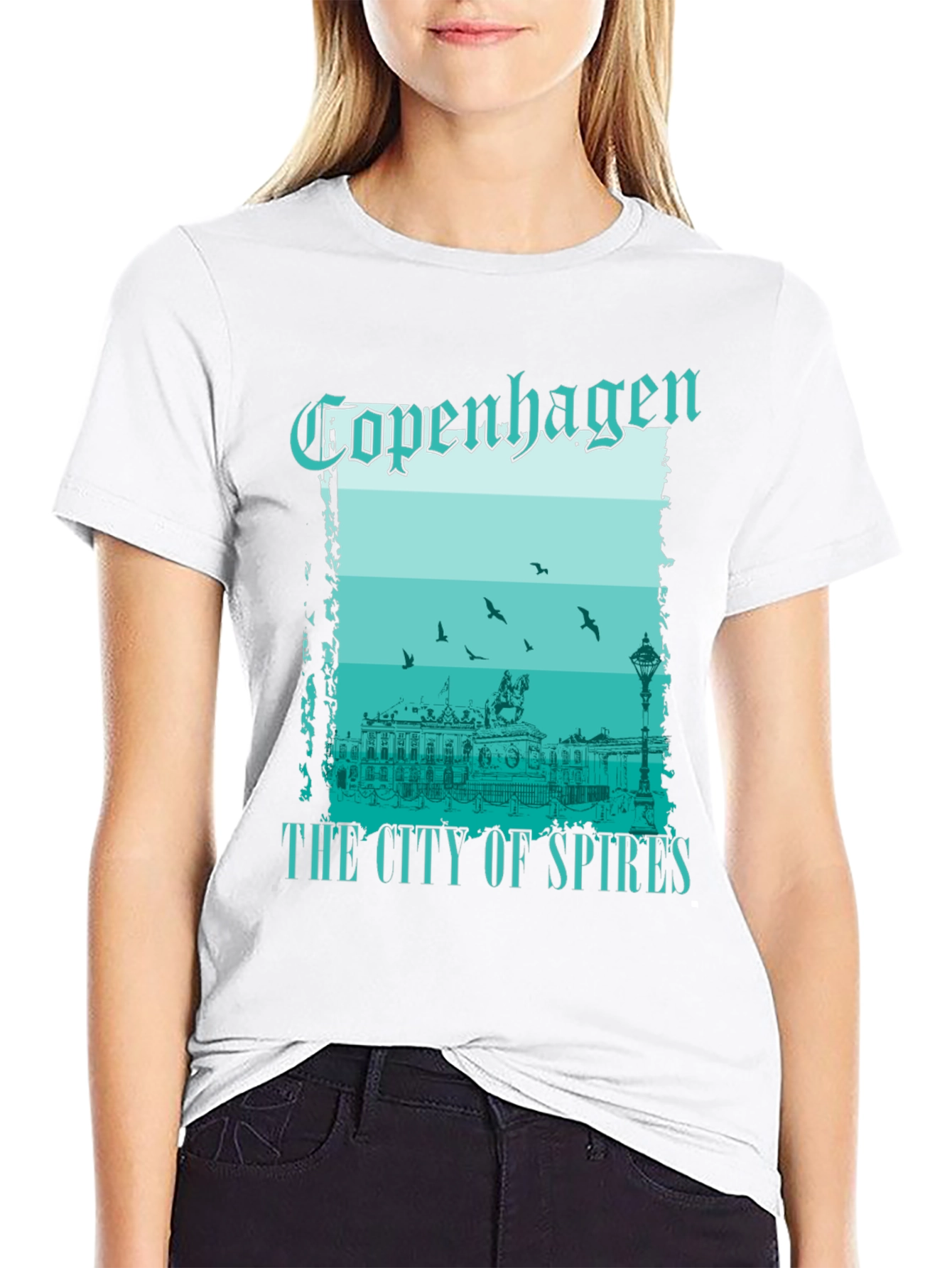 Copenhagen City of Spires Graphic T-Shirt