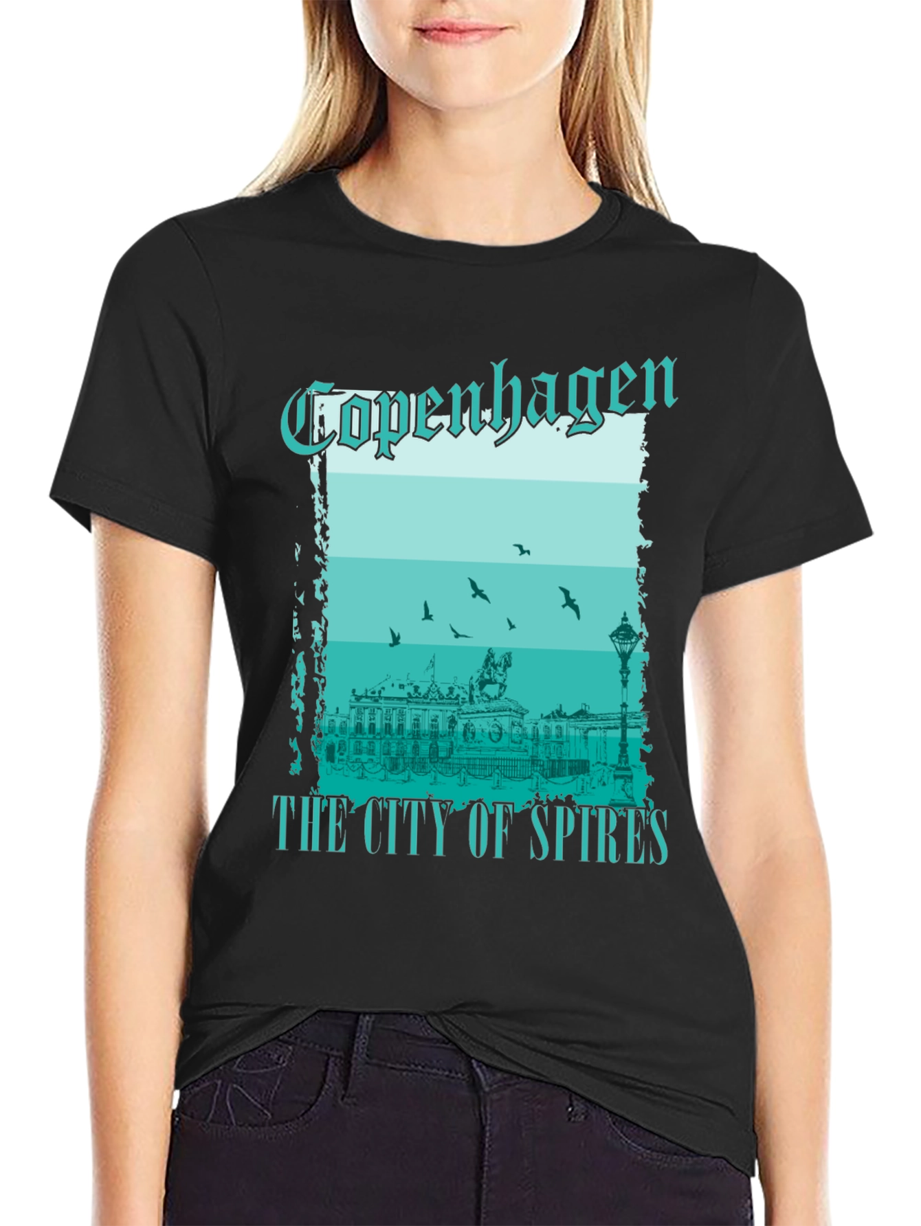 Copenhagen City of Spires Graphic T-Shirt