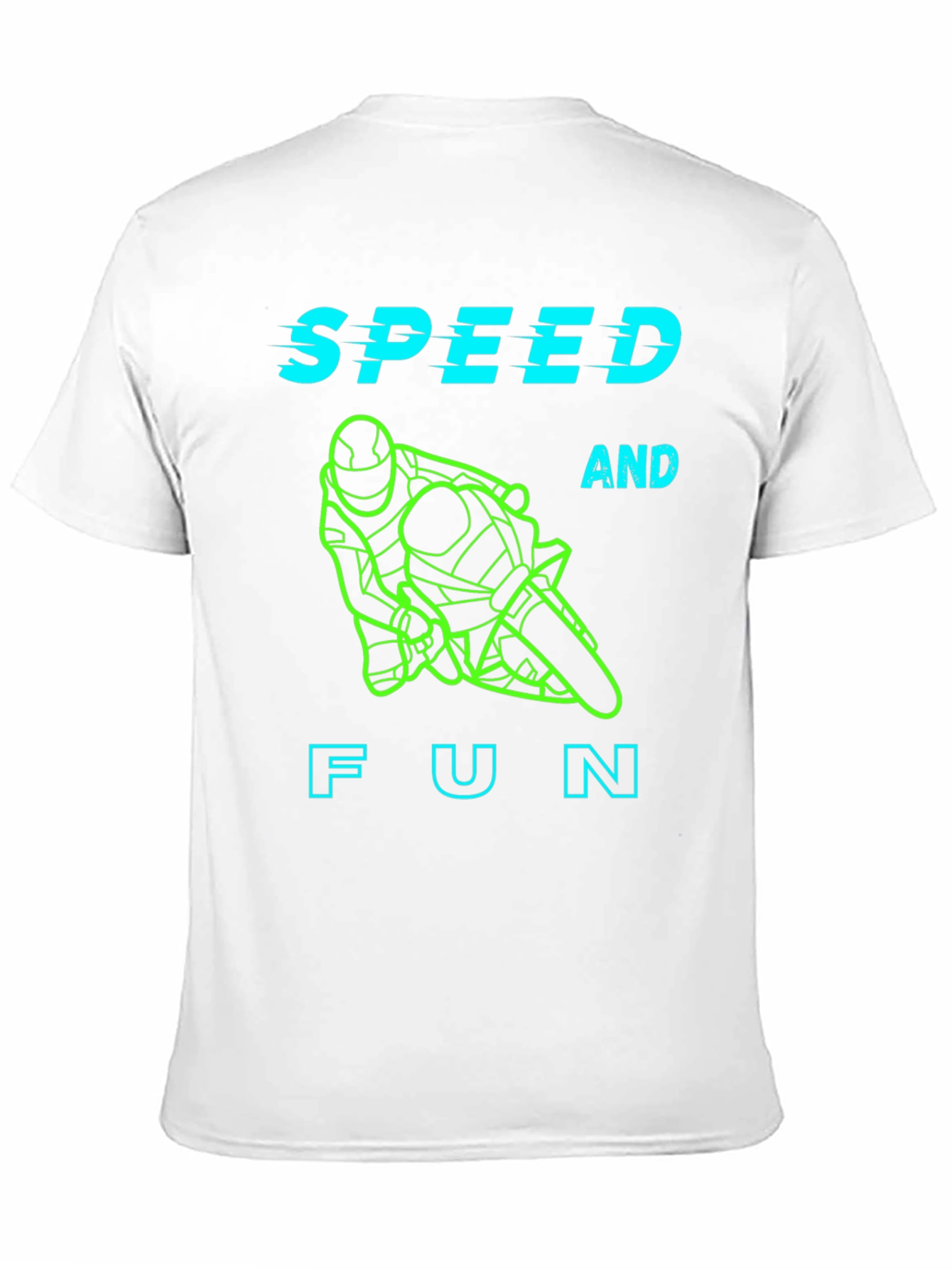 Speed and Fun T-Shirt - Motorcycle Rider Design