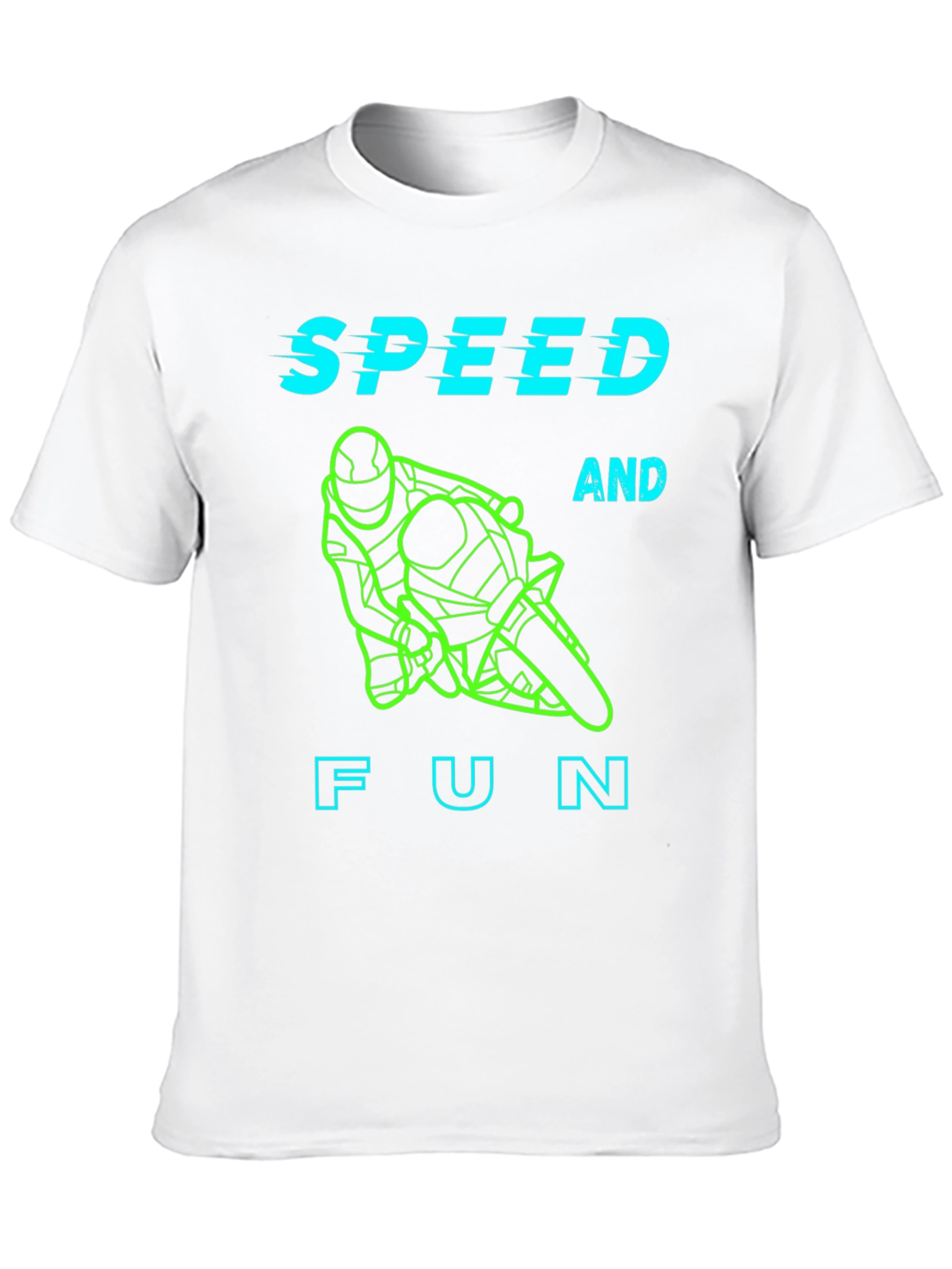 Speed and Fun T-Shirt - Motorcycle Rider Design
