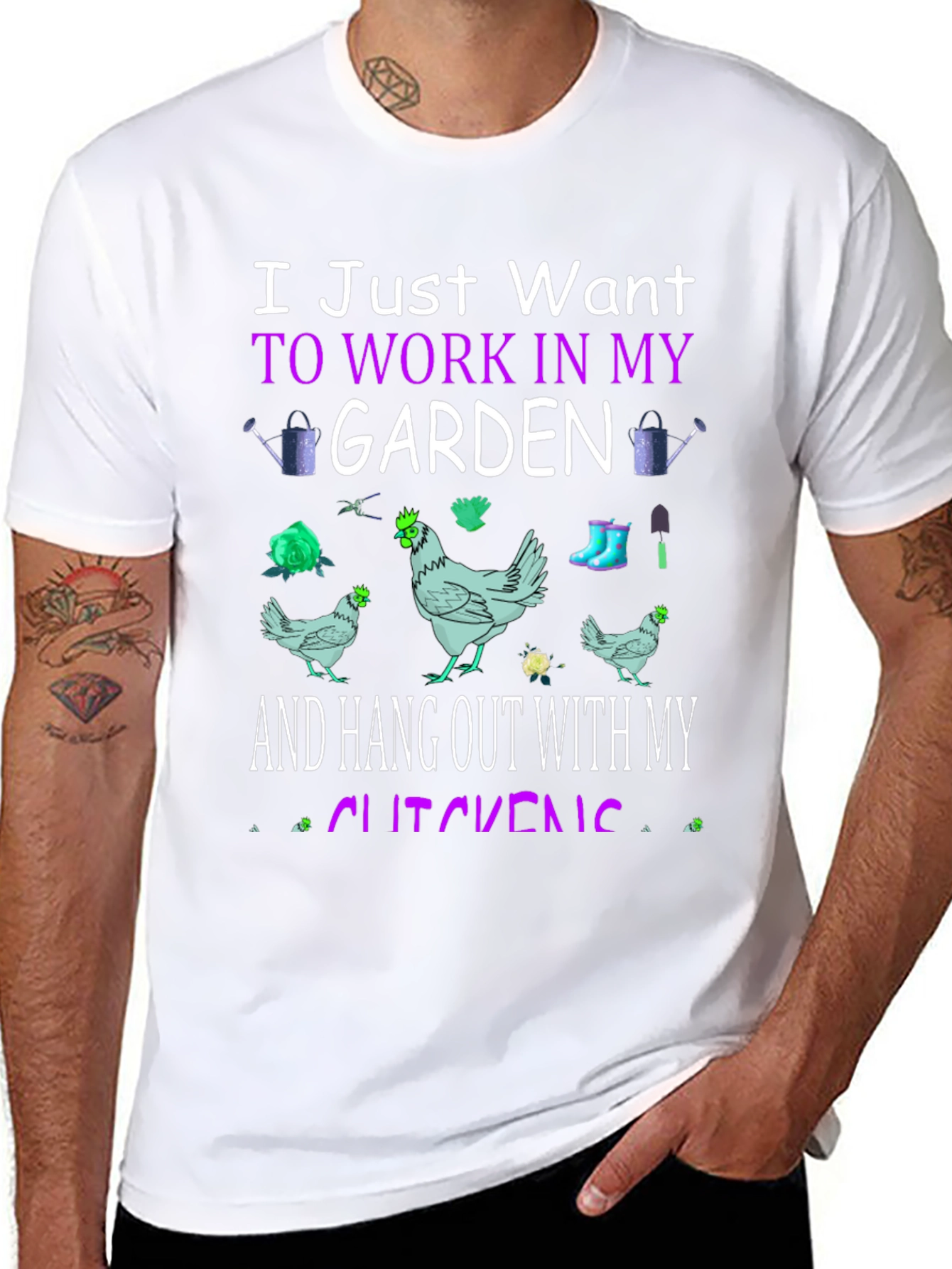 Garden & Chickens Graphic Tee