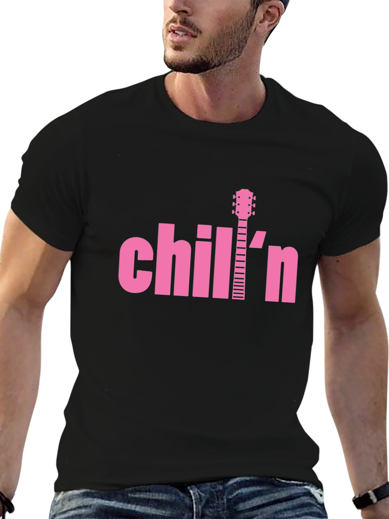 Chilln Guitar Tee - Relaxed Vibe T-Shirt