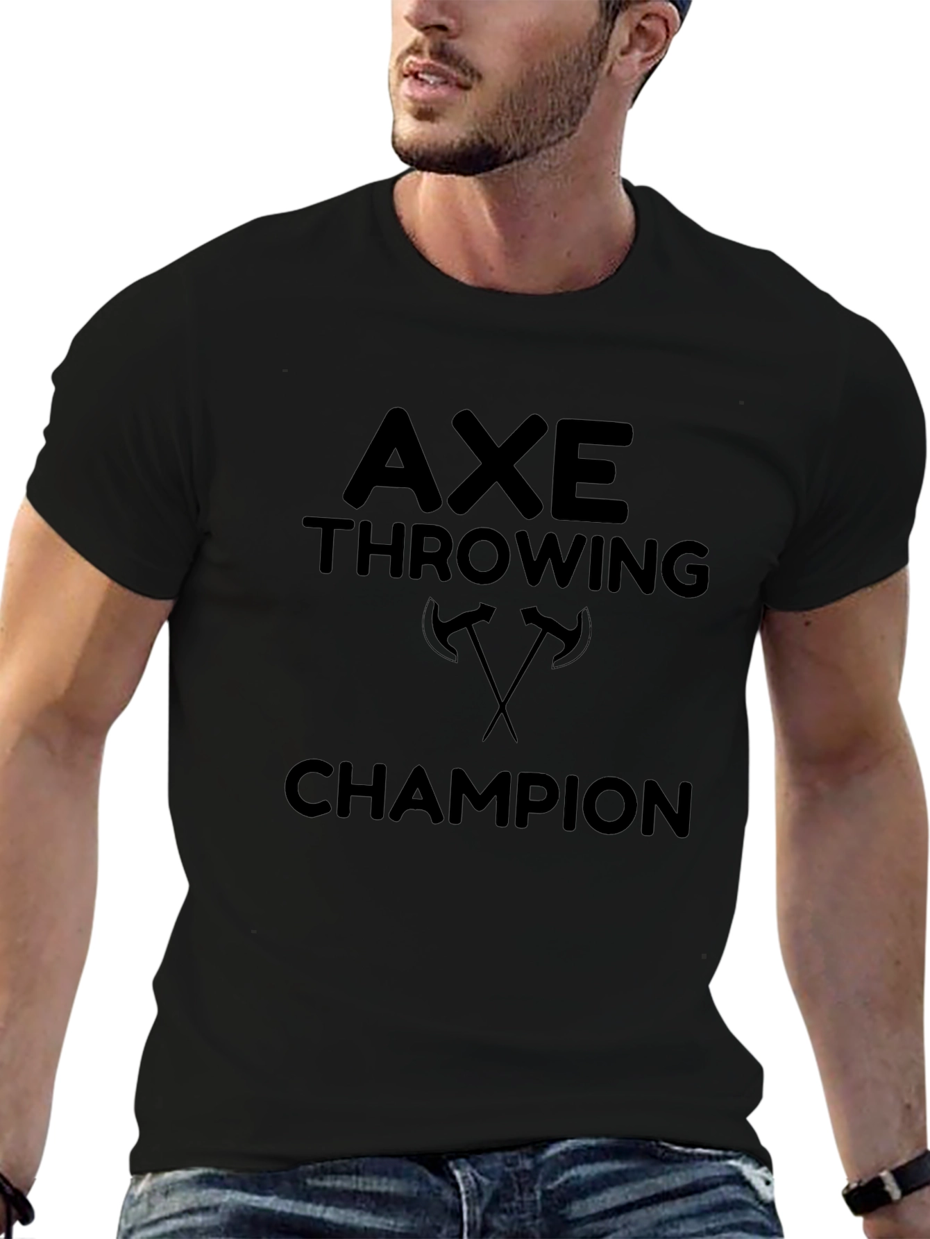 Axe Throwing Champion Black T-Shirt