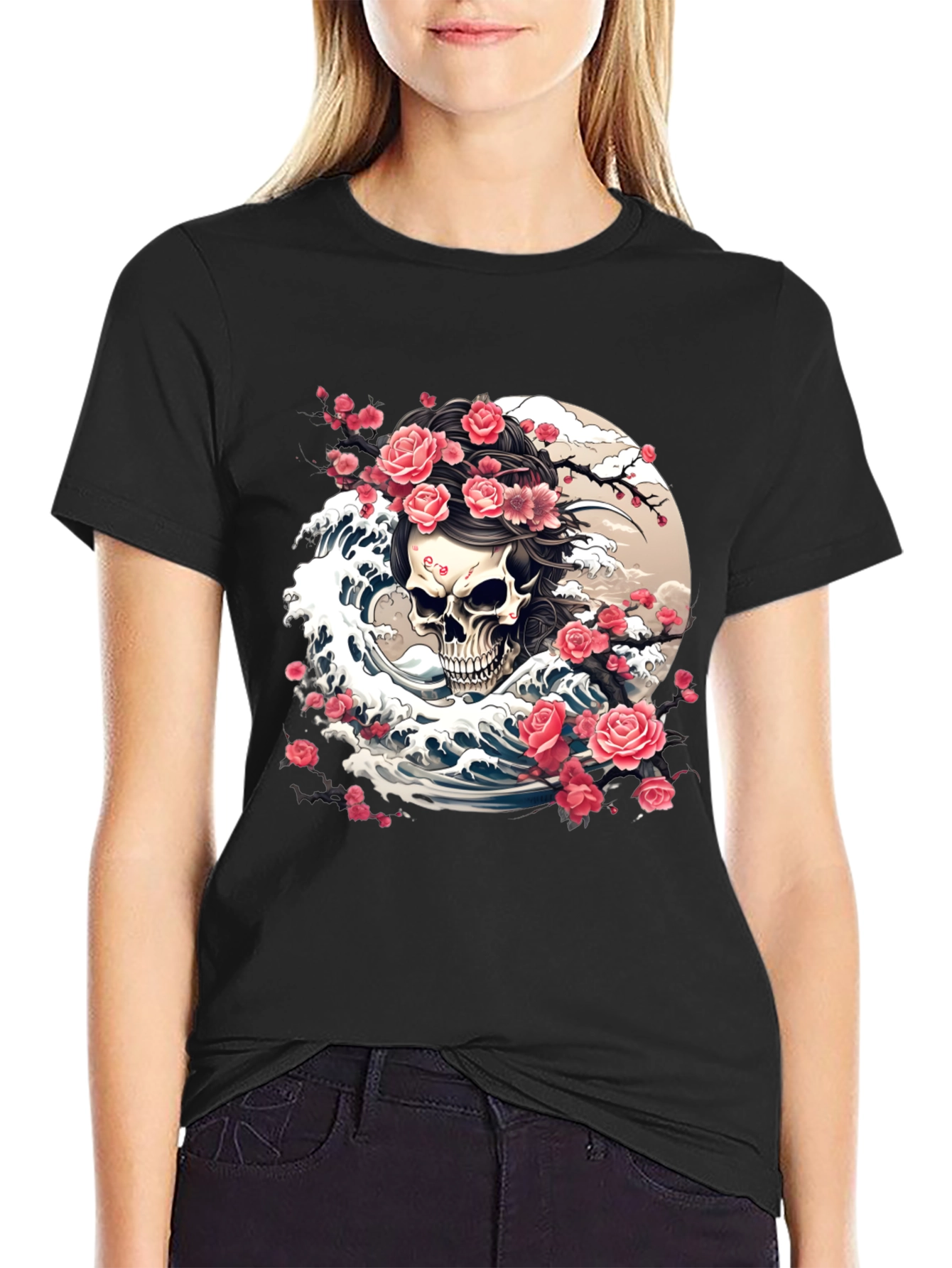 Skull & Roses Graphic Tee