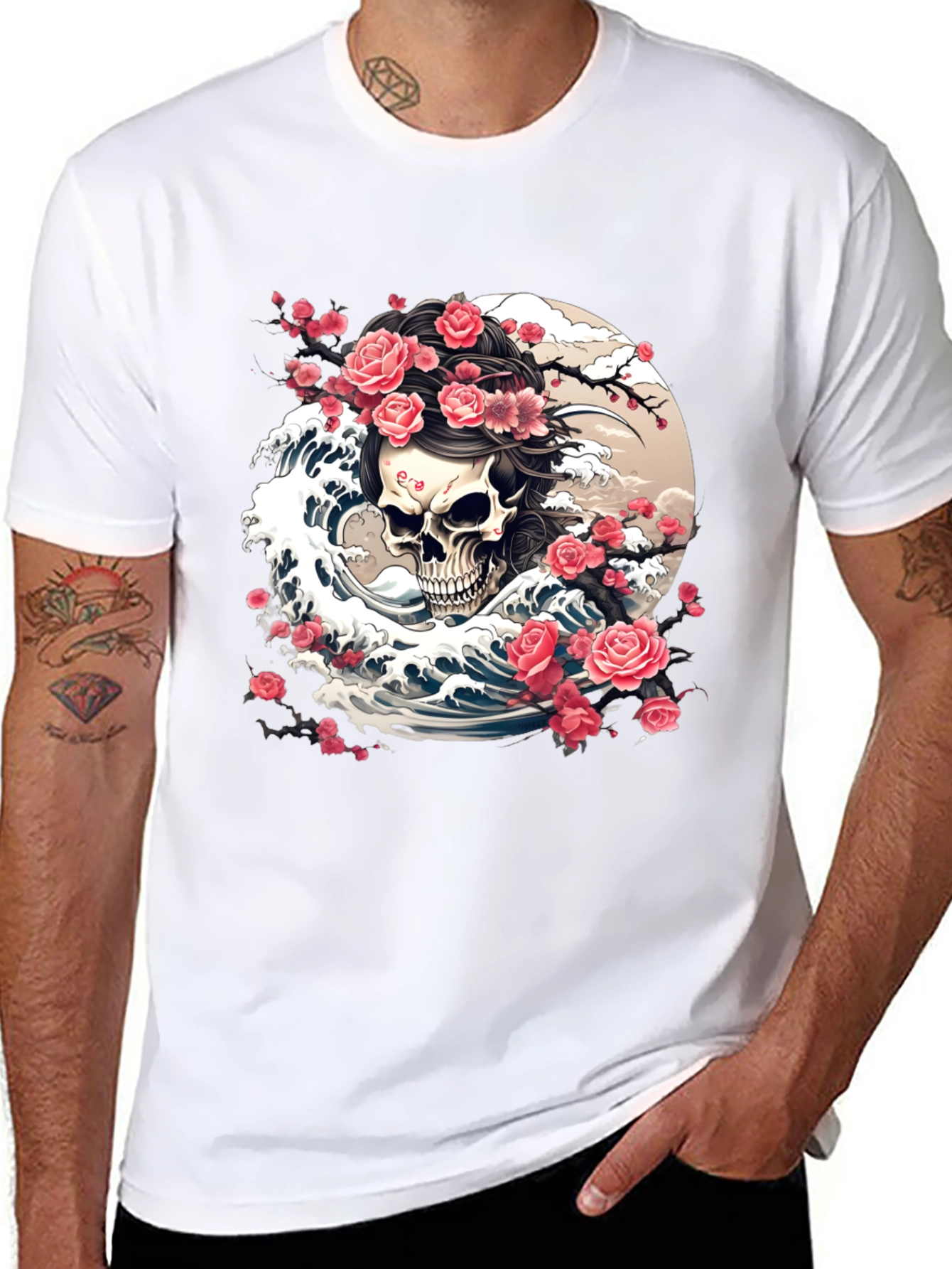Skull & Roses Graphic Tee