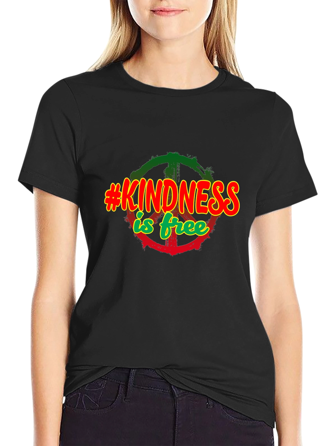 Kindness is Free Black T-Shirt