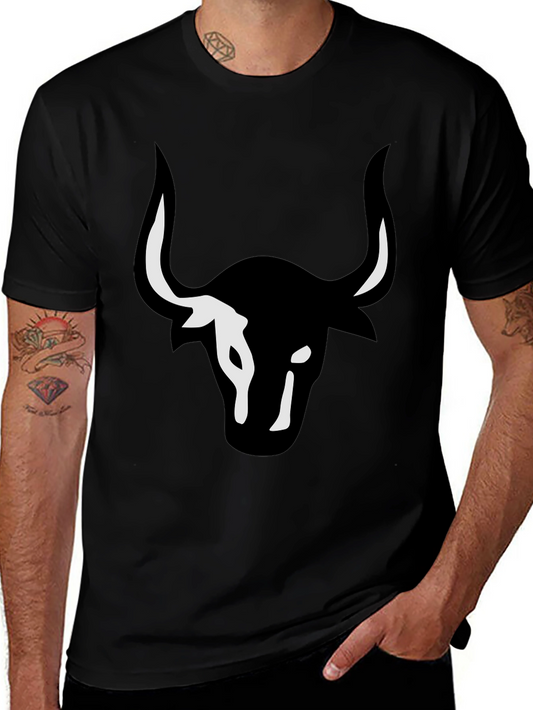 Bull Graphic T-Shirt - Stylish Black Tee