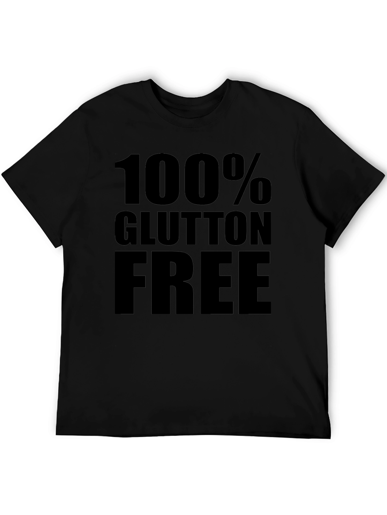 100% Gluten Free Black Graphic Tee