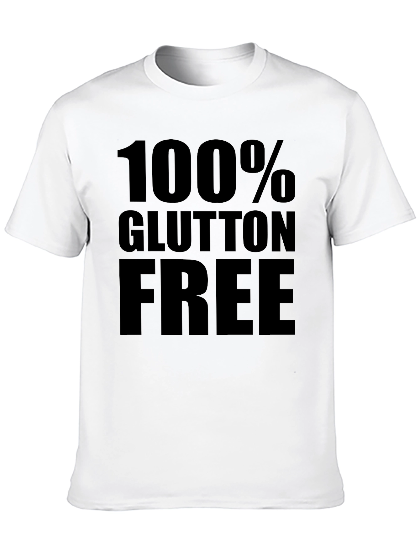 100% Gluten Free Black Graphic Tee