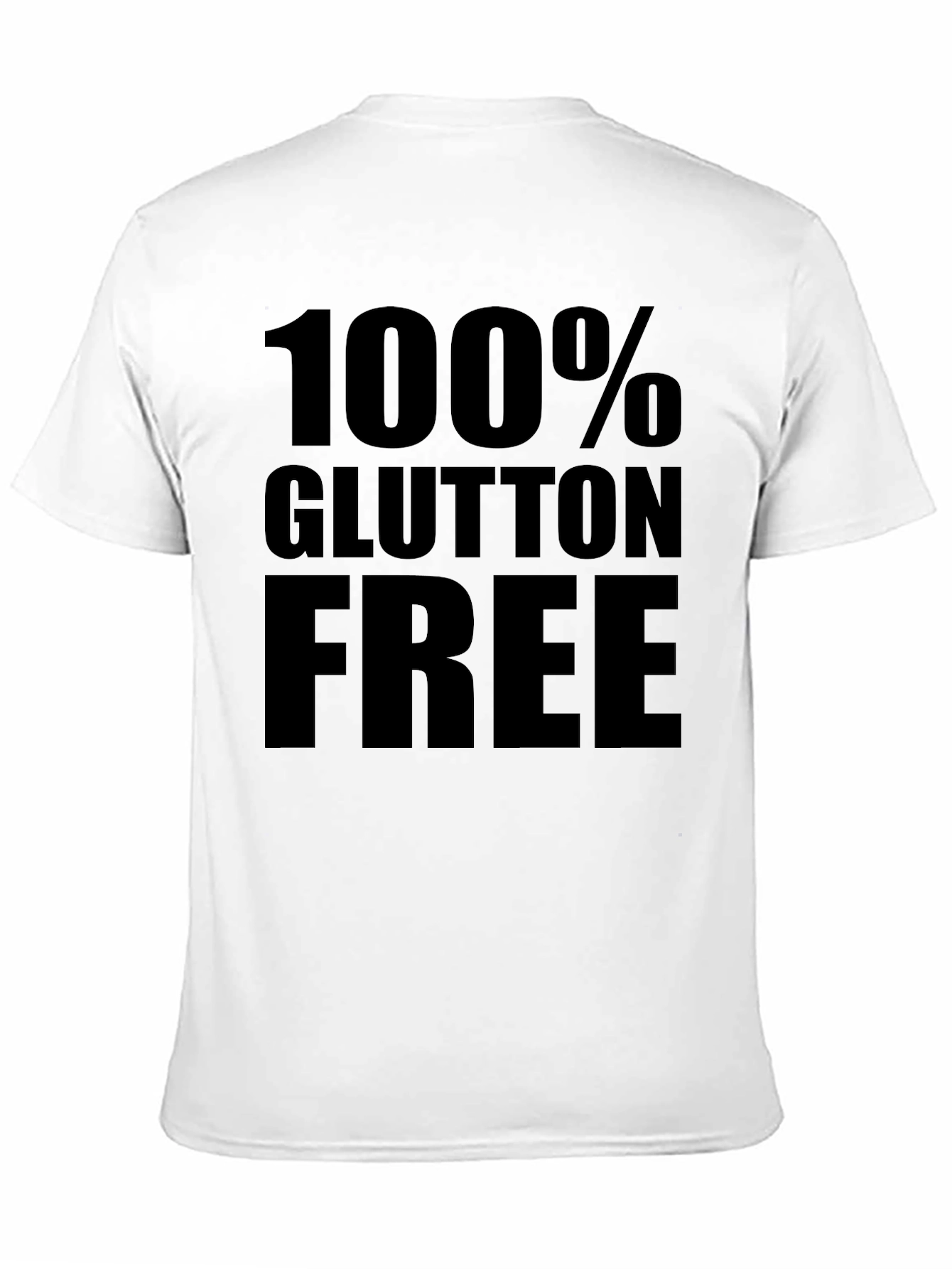 100% Gluten Free Black Graphic Tee
