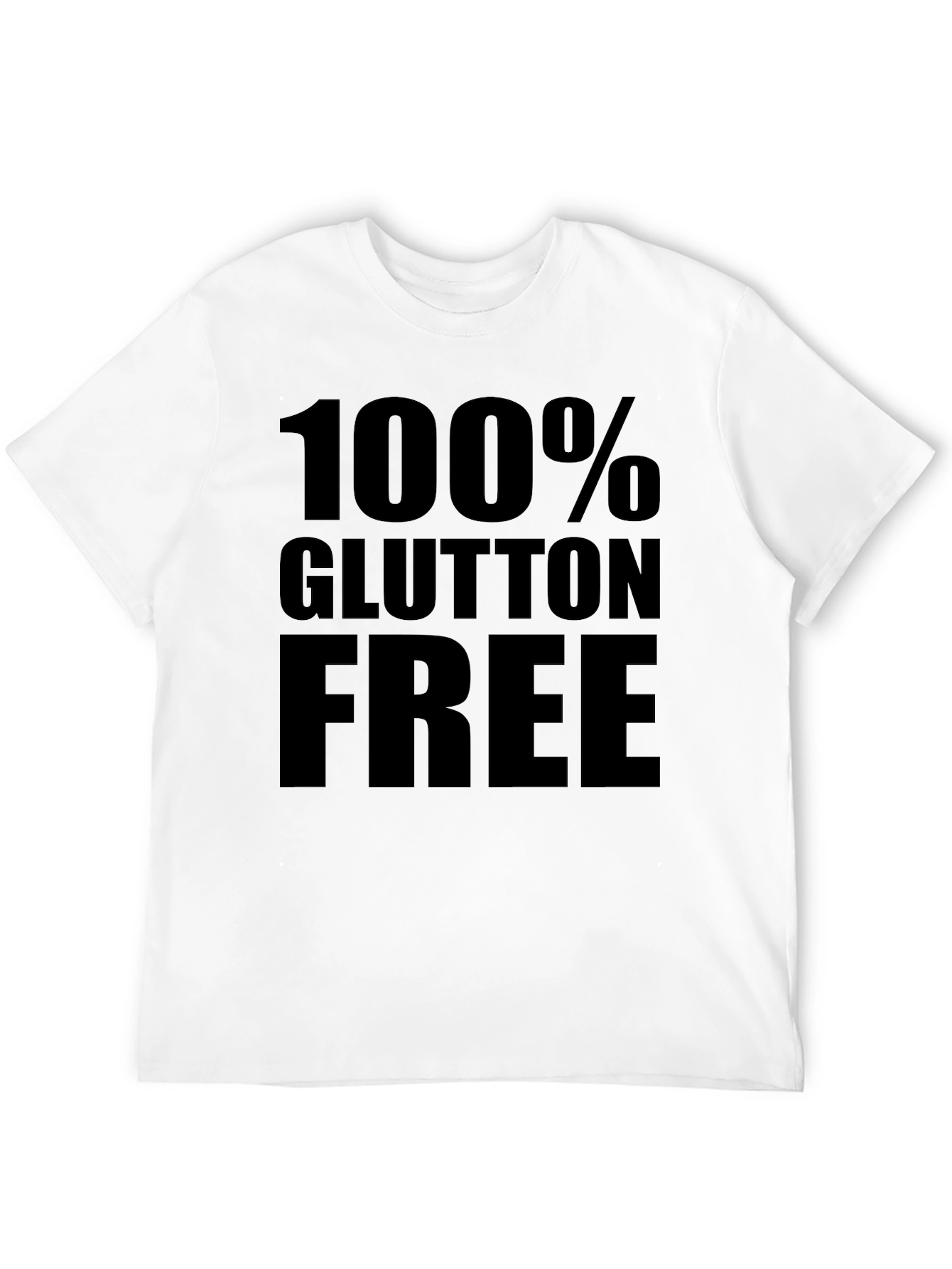 100% Gluten Free Black Graphic Tee