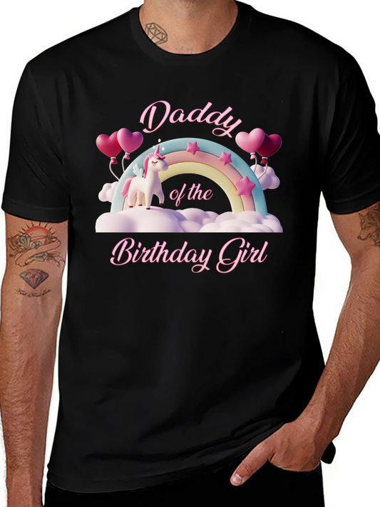 Daddy of the Birthday Girl Unicorn T-Shirt