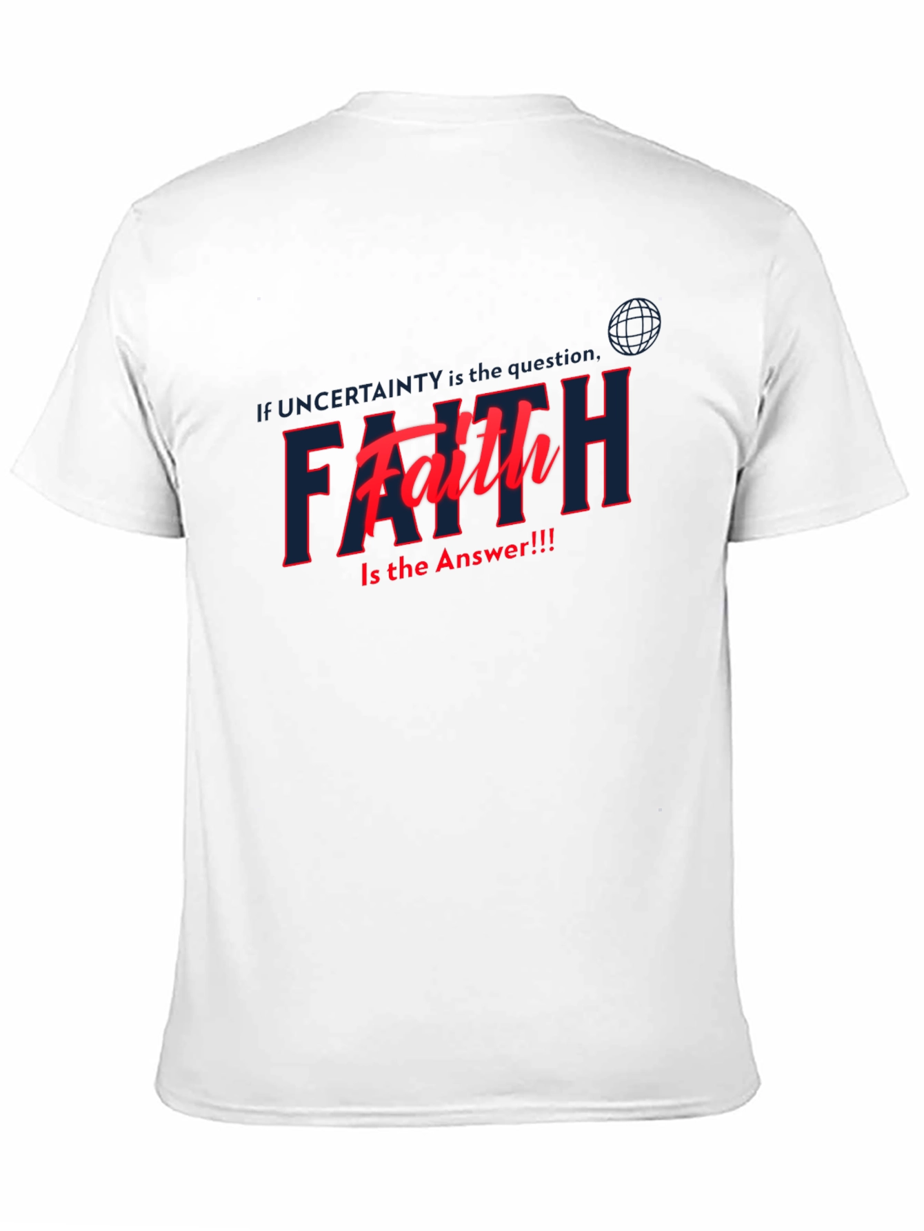Faith Is The Answer T-Shirt - Black