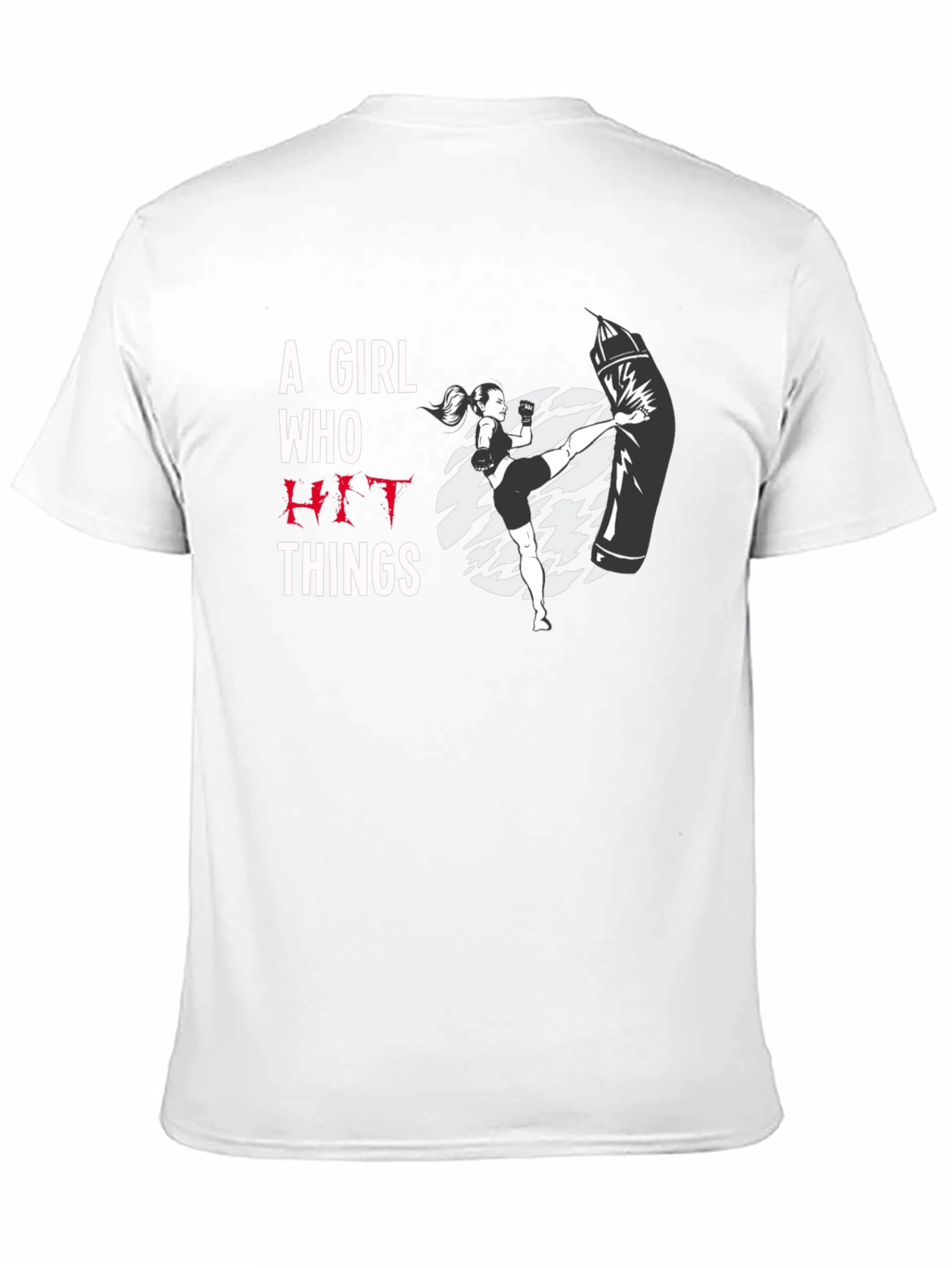 A Girl Who Hit Things T-Shirt - Black