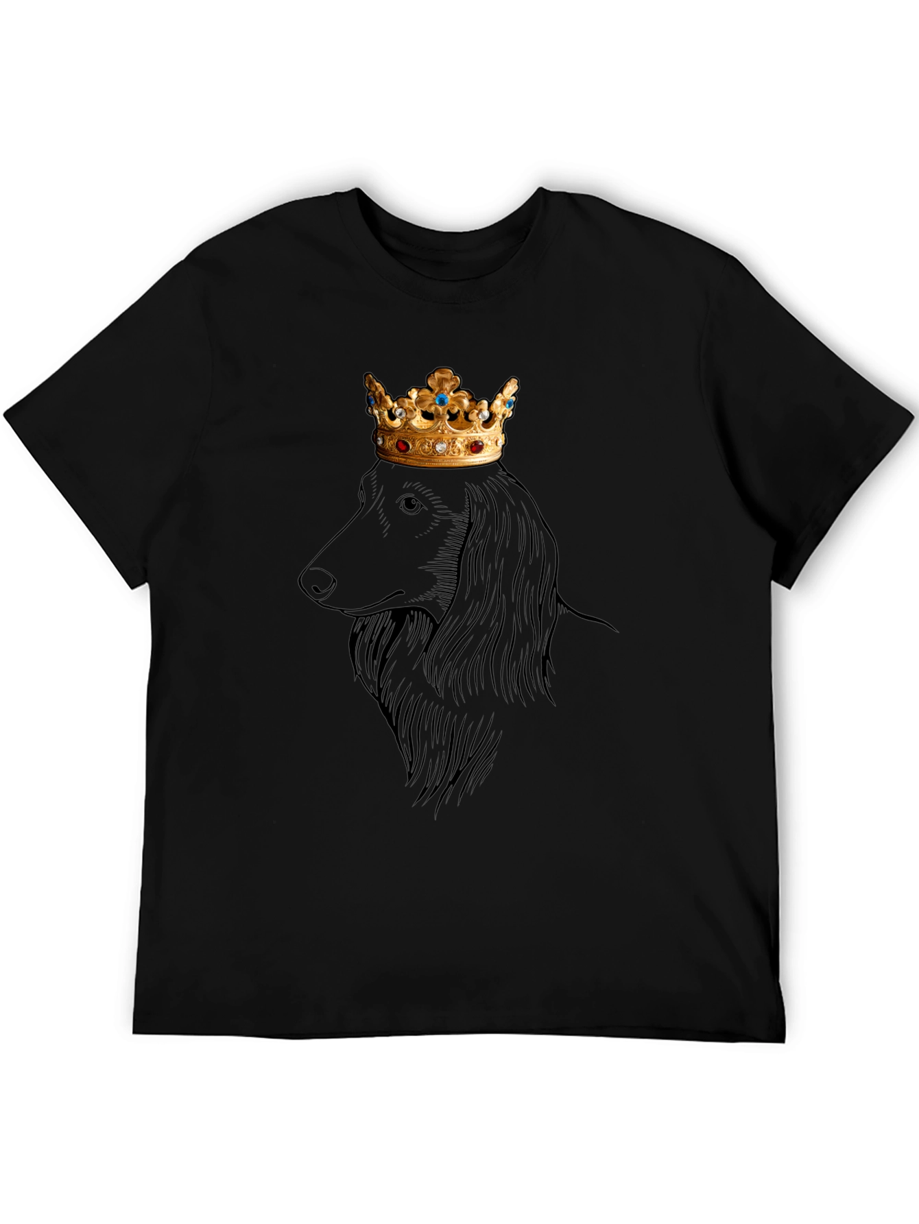 King Dachshund Graphic Tee - Regal Dog T-Shirt