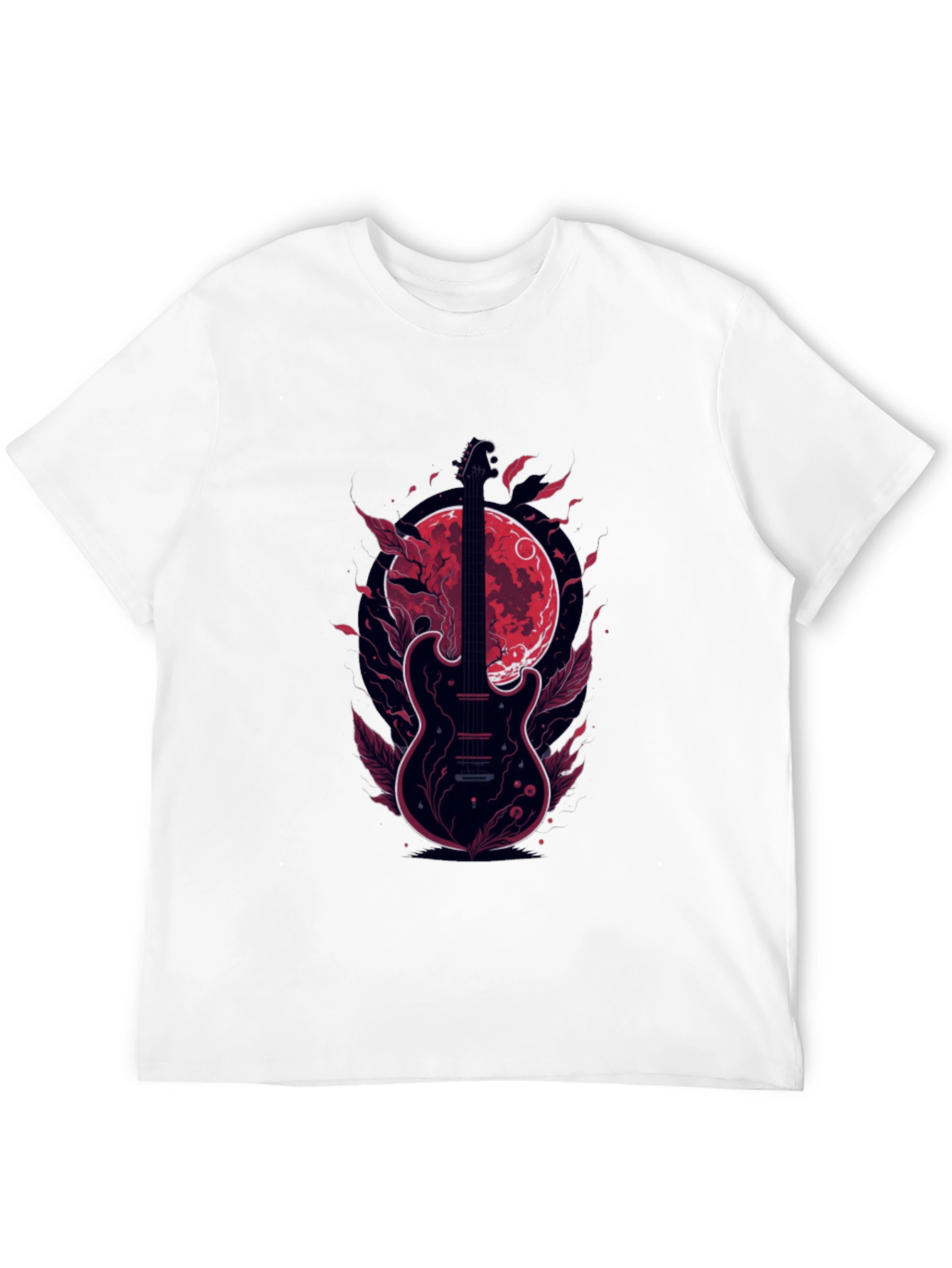 Guitar Moon T-Shirt - Stylish Graphic Tee
