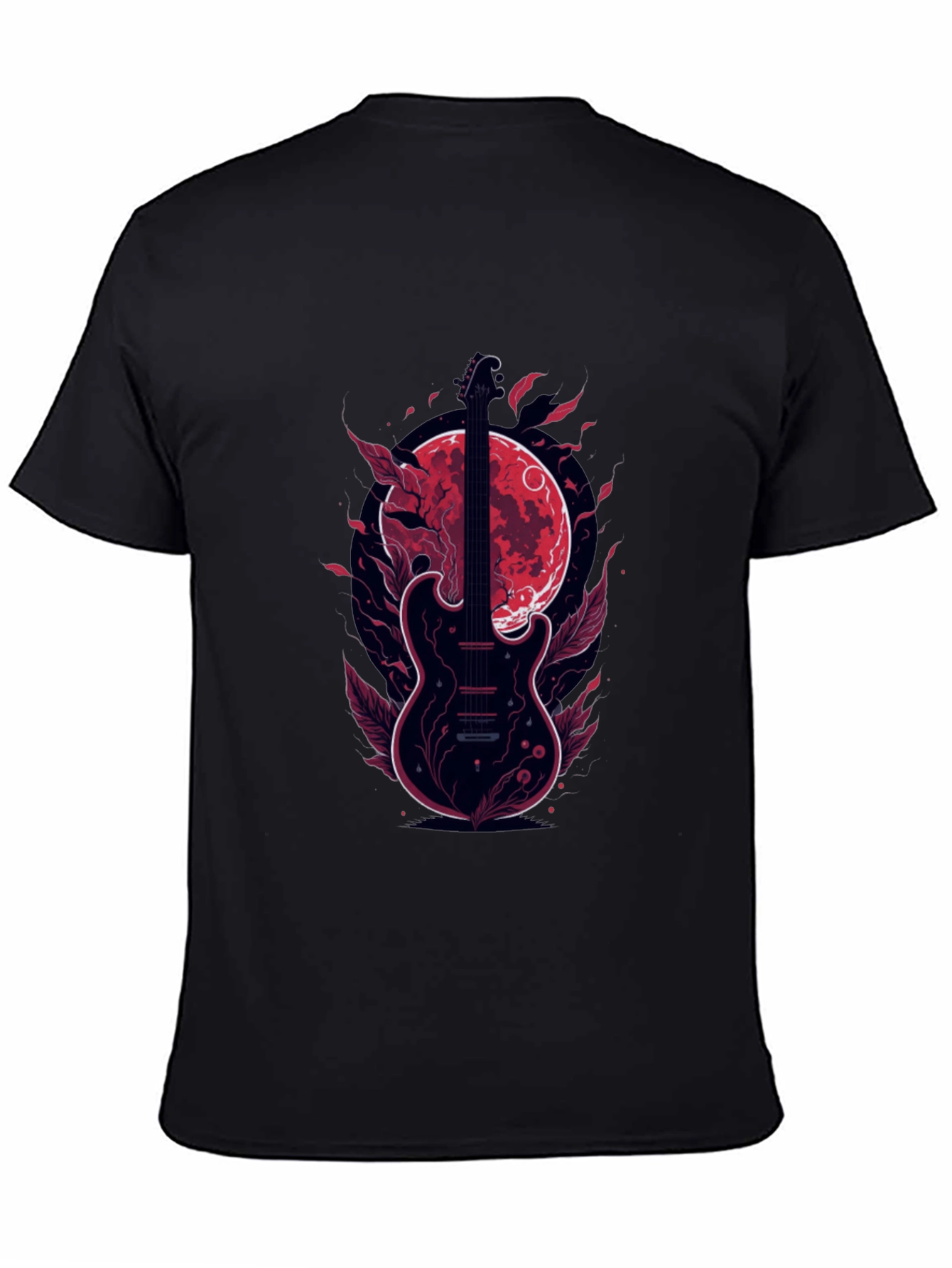 Guitar Moon T-Shirt - Stylish Graphic Tee