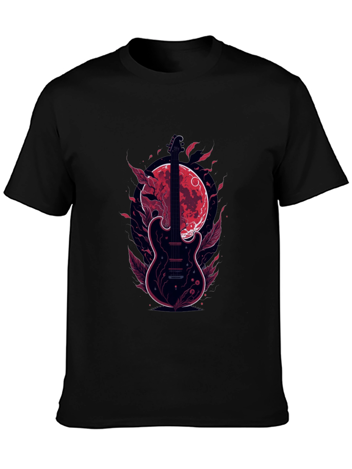 Guitar Moon T-Shirt - Stylish Graphic Tee