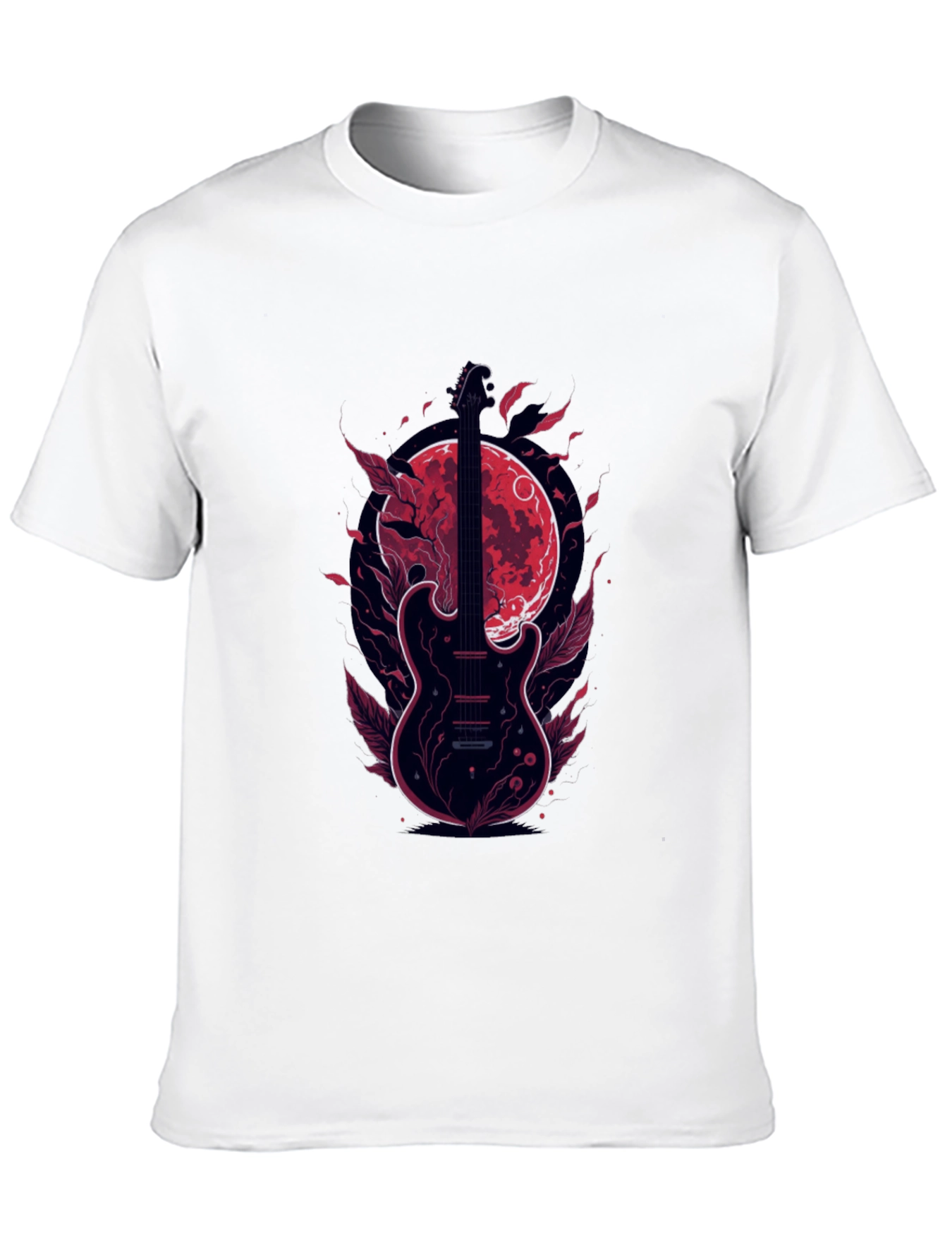 Guitar Moon T-Shirt - Stylish Graphic Tee
