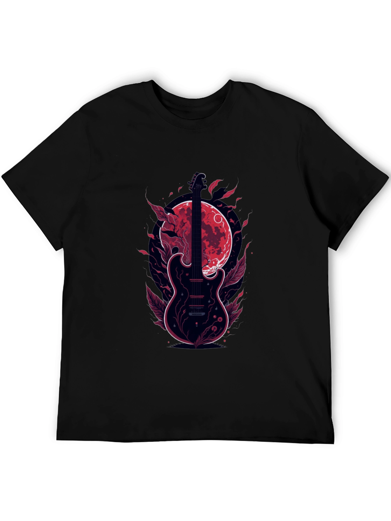 Guitar Moon T-Shirt - Stylish Graphic Tee