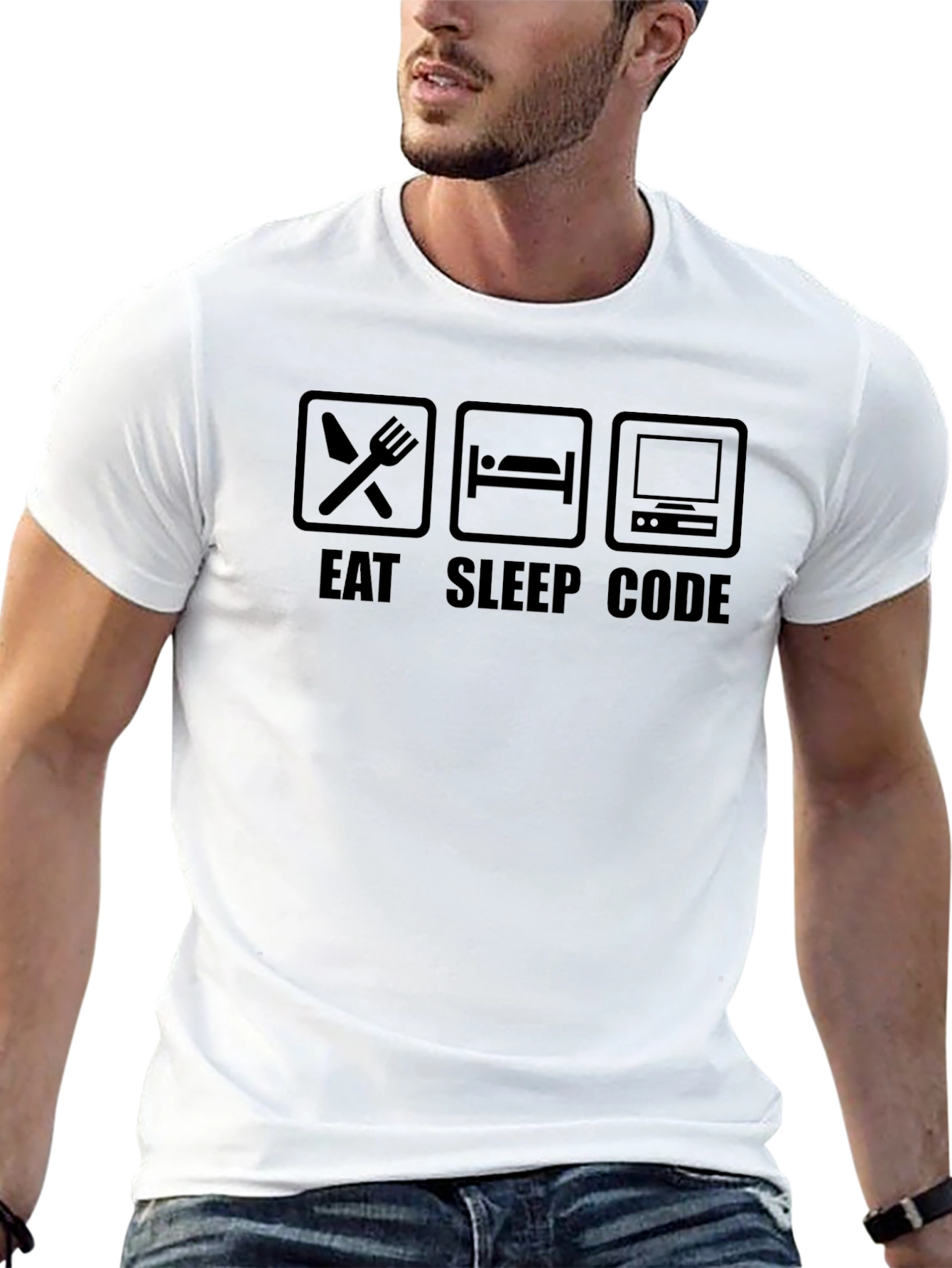 Eat Sleep Code T-Shirt - Programmer Humor