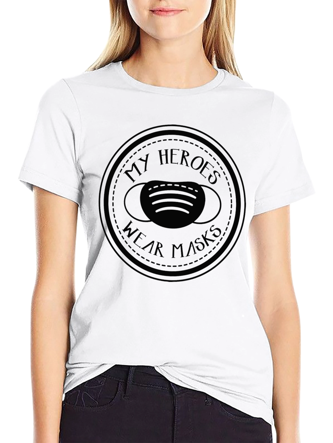 My Heroes Wear Masks Graphic T-Shirt