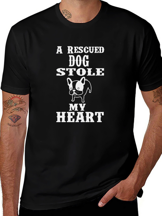 Rescued Dog Stole My Heart T-Shirt