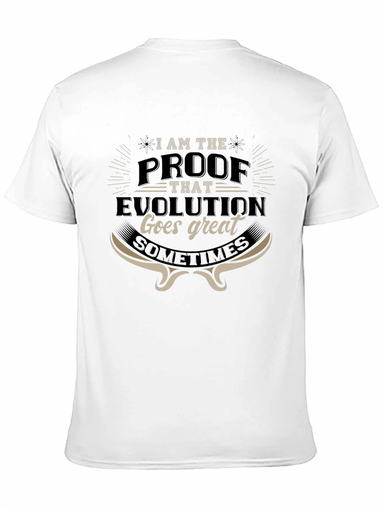 Evolution Proof Graphic Tee - Mens Novelty T-Shirt