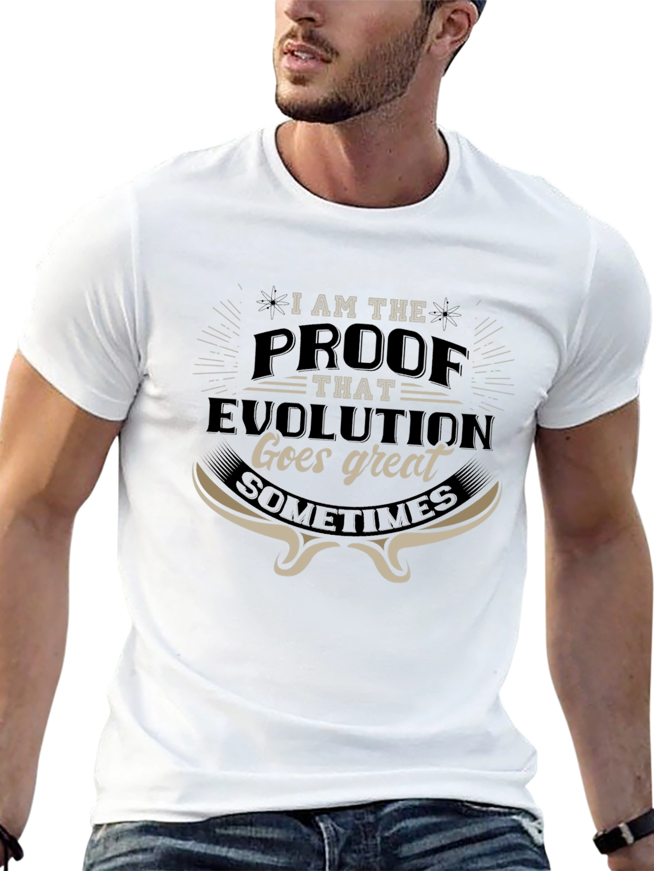 Evolution Proof Graphic Tee - Mens Novelty T-Shirt