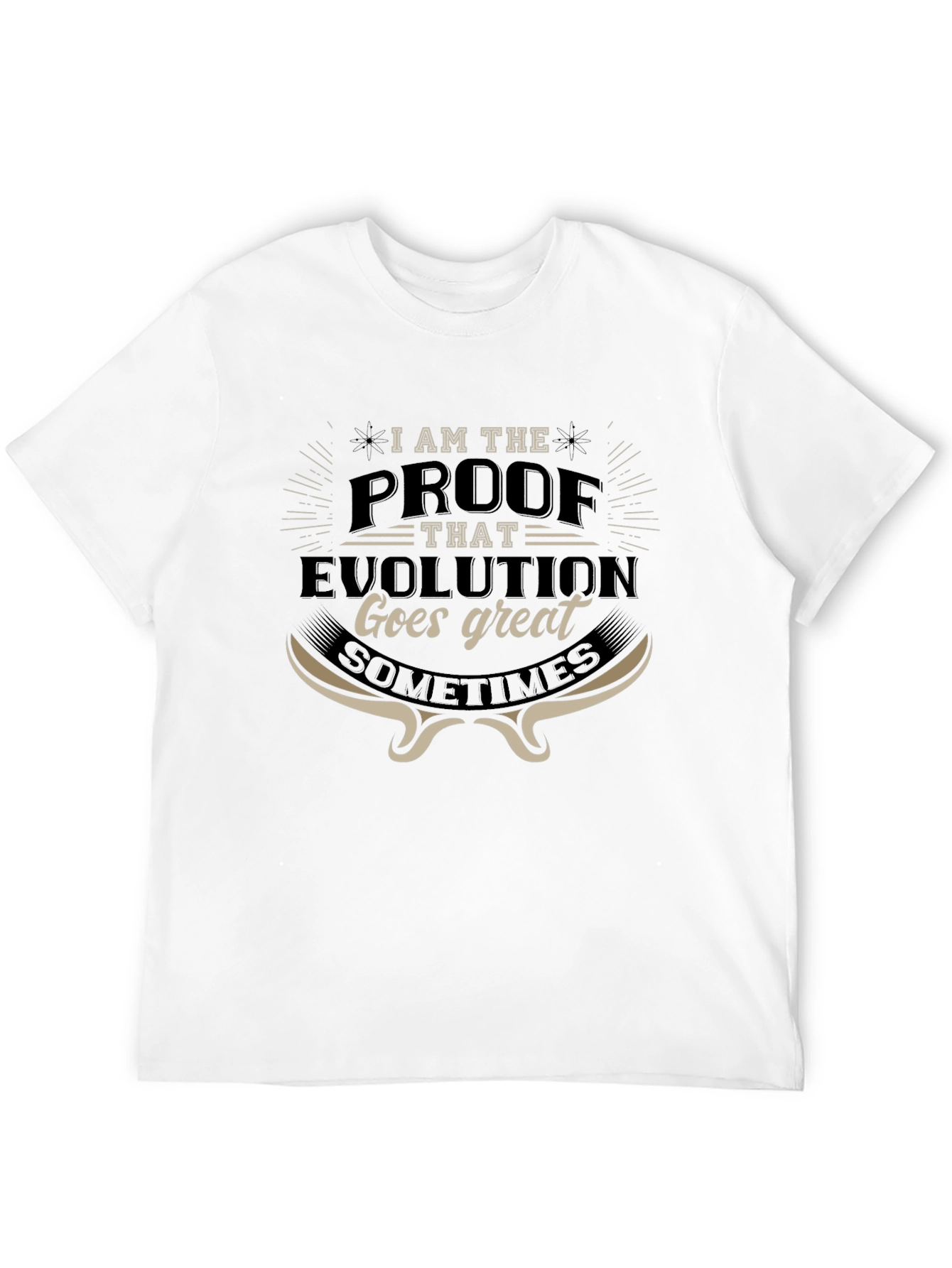 Evolution Proof Graphic Tee - Mens Novelty T-Shirt