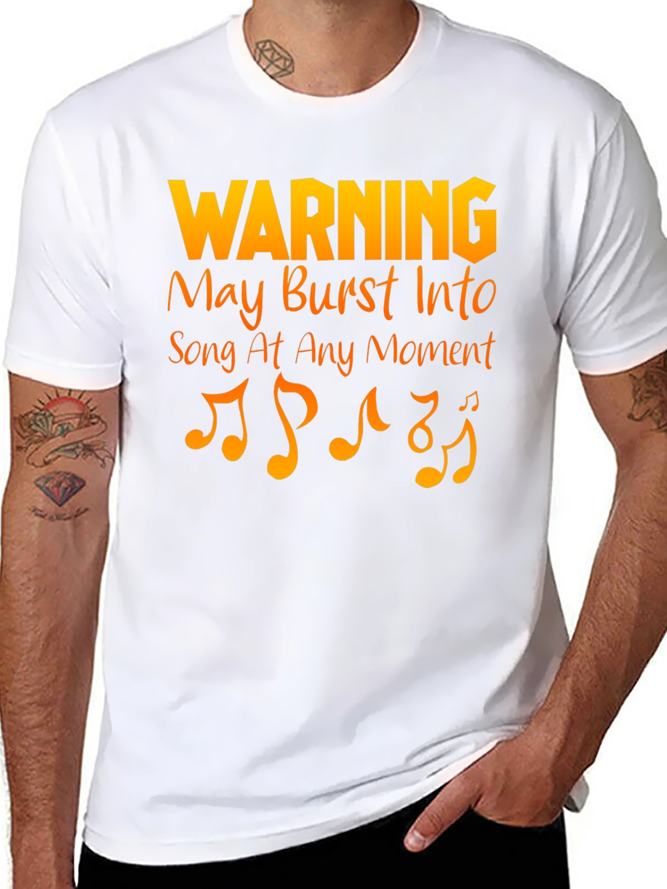Warning May Burst Into Song T-Shirt