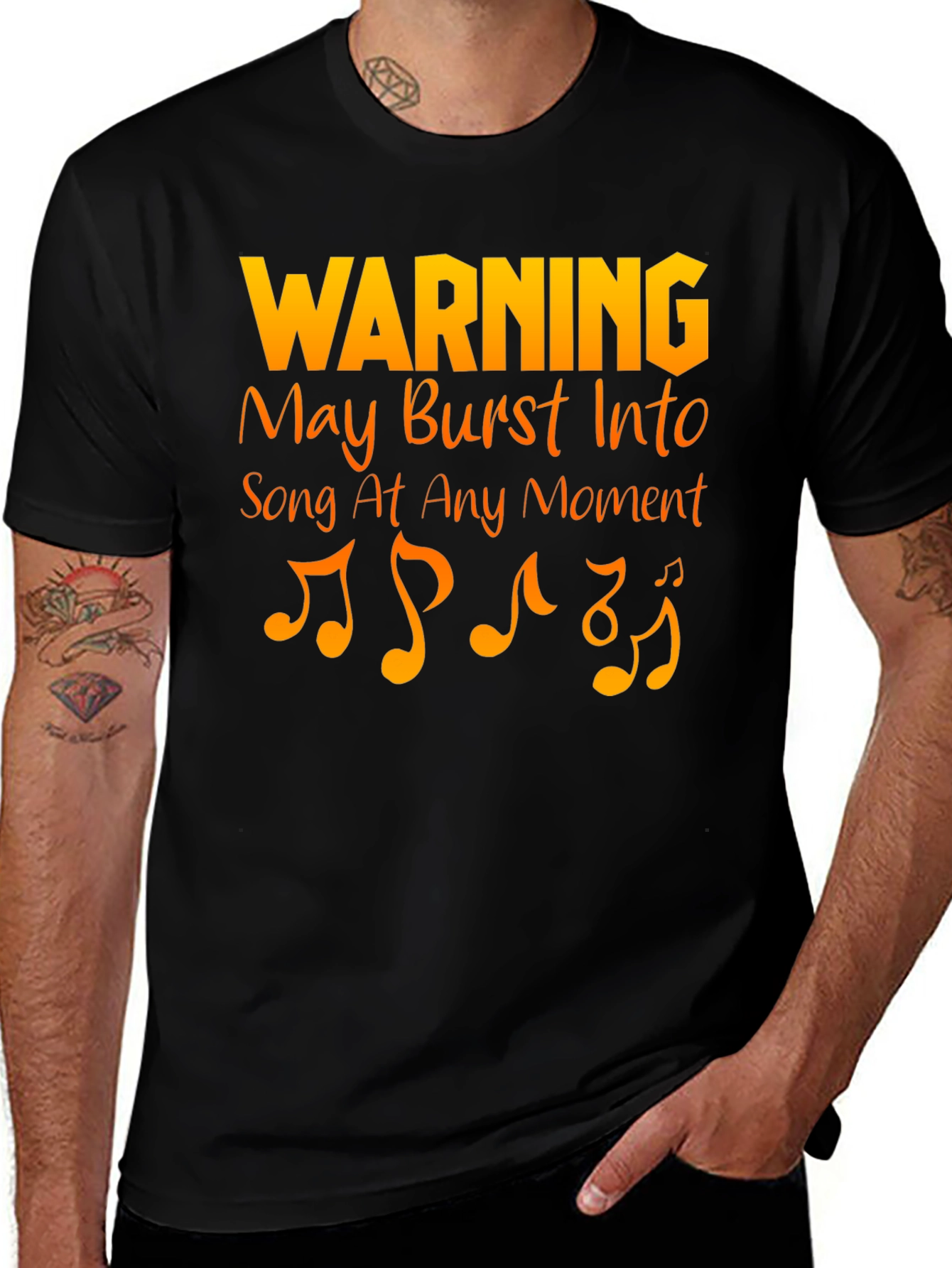 Warning May Burst Into Song T-Shirt