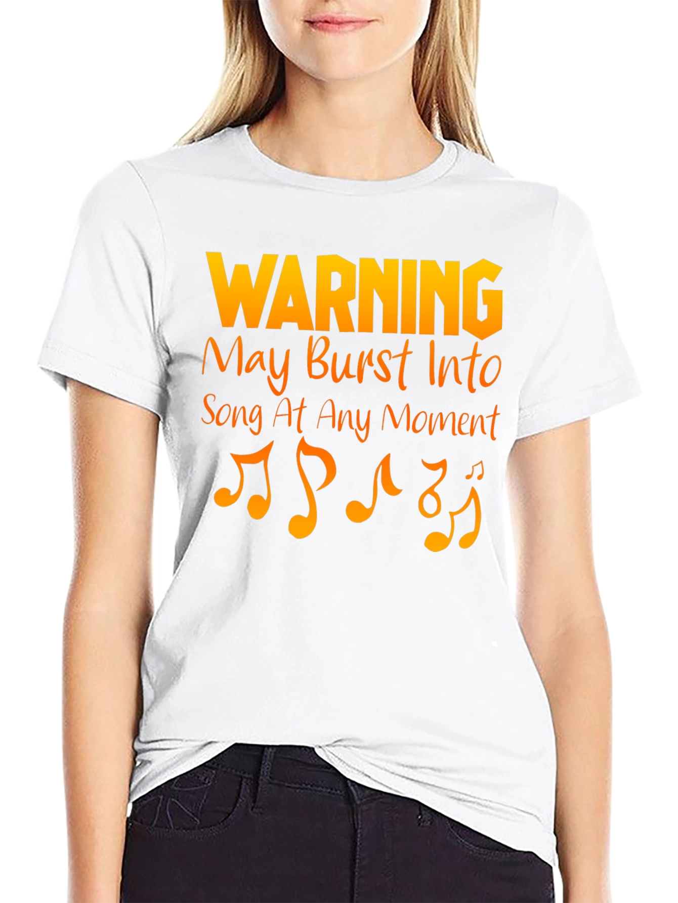 Warning May Burst Into Song T-Shirt