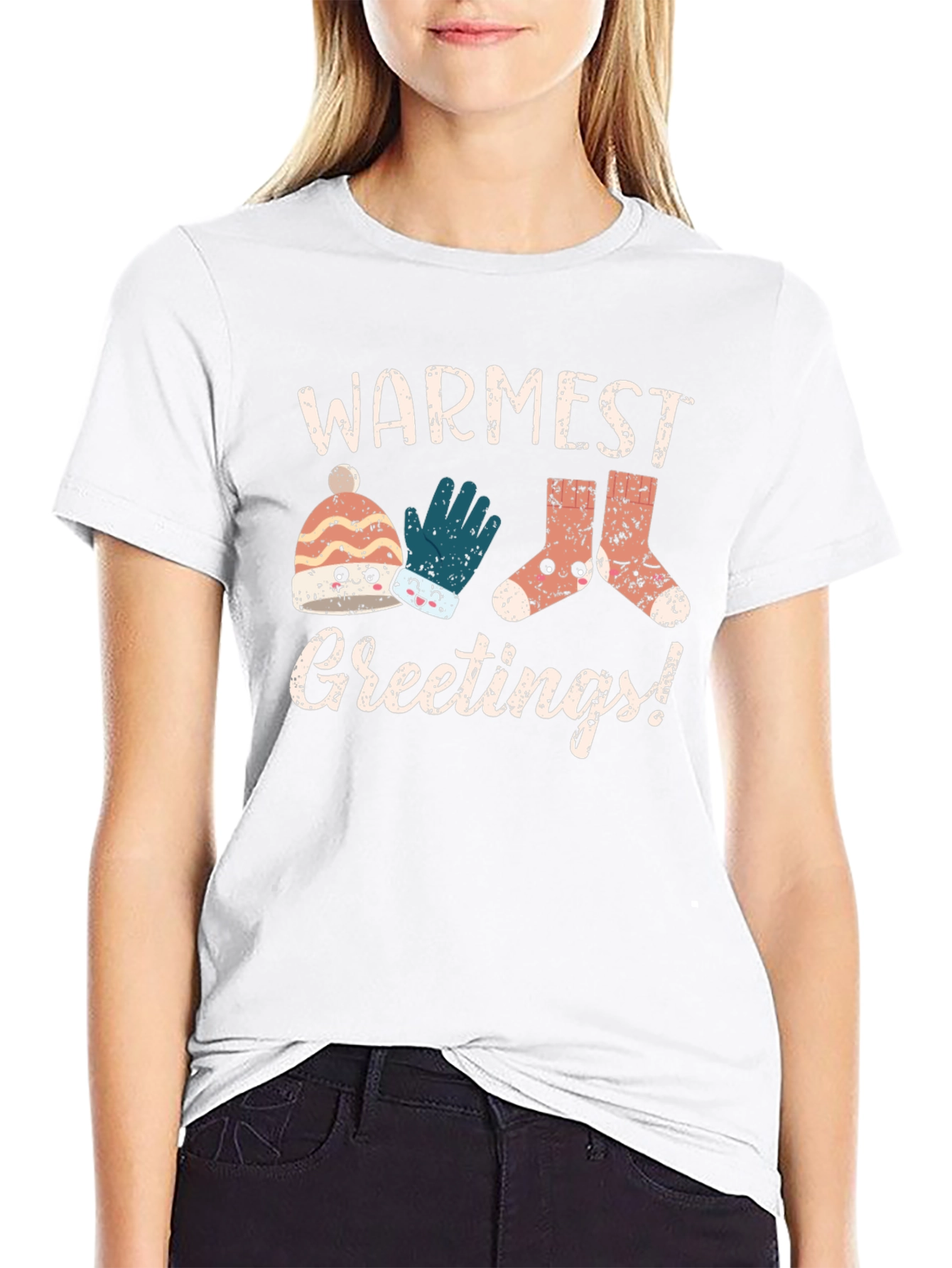 Warmest Greetings Kawaii Holiday T-Shirt