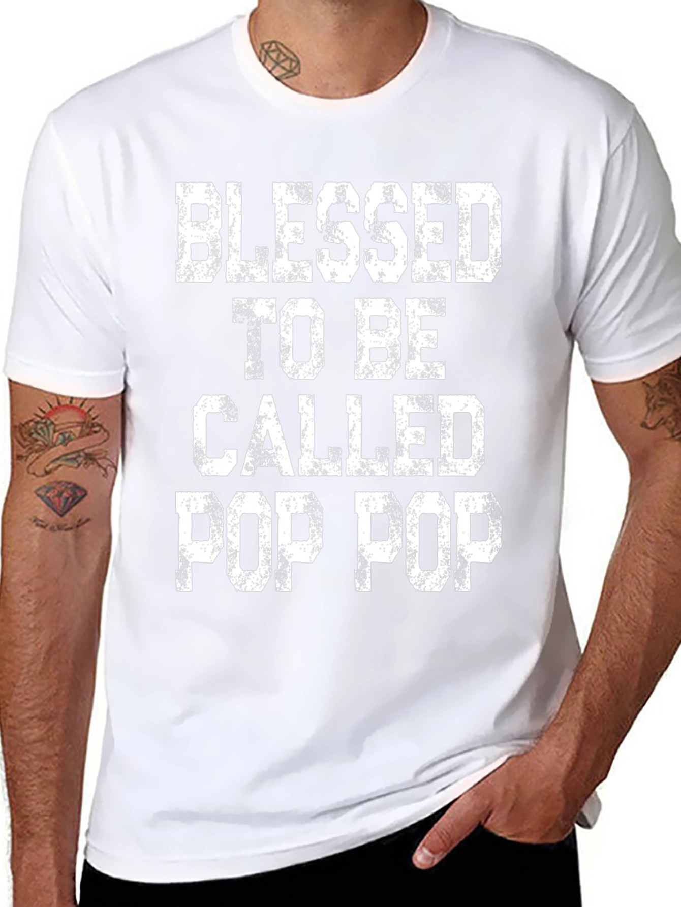 Blessed To Be Called Pop Pop - Graphic T-Shirt